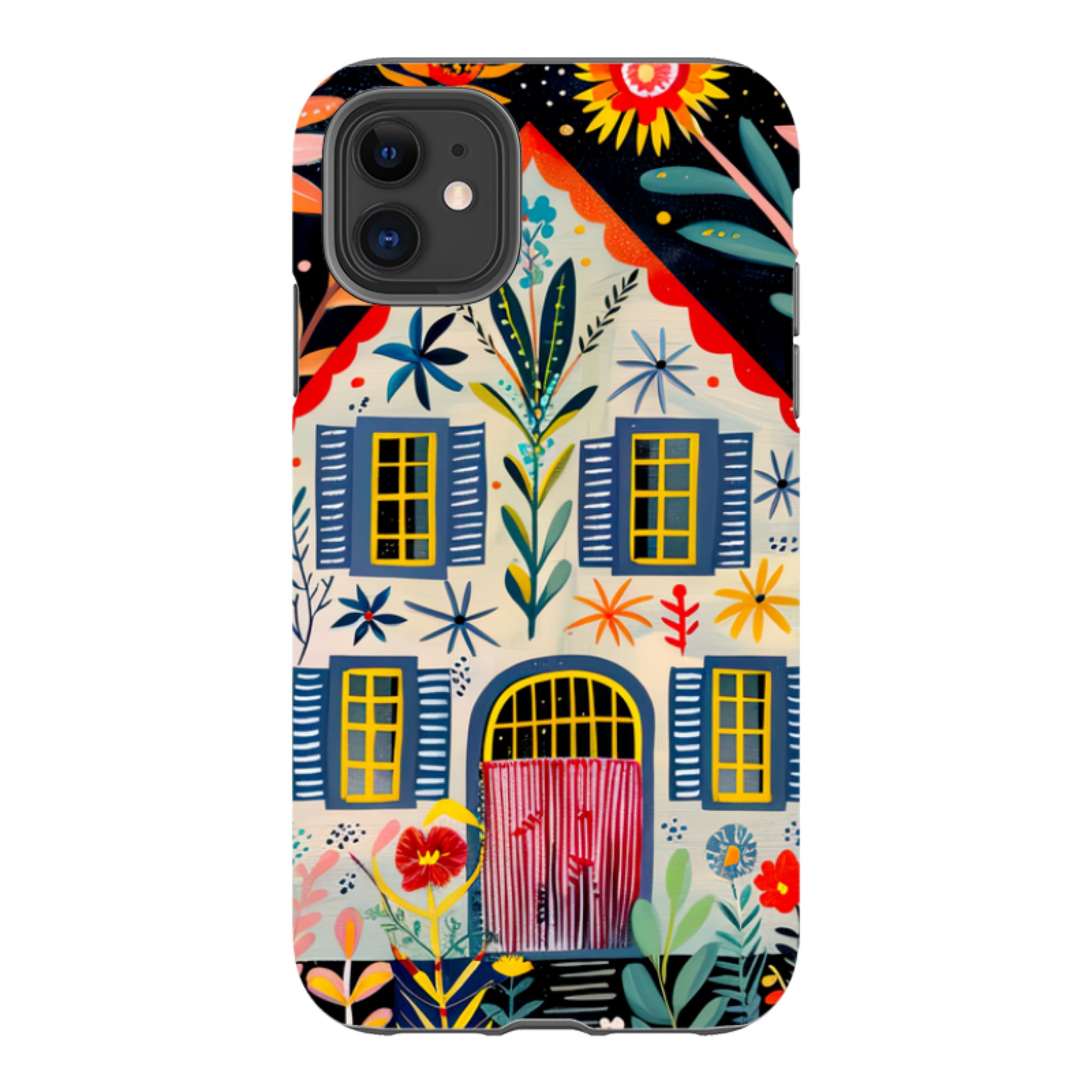 iPhone Case - Folk Art House X