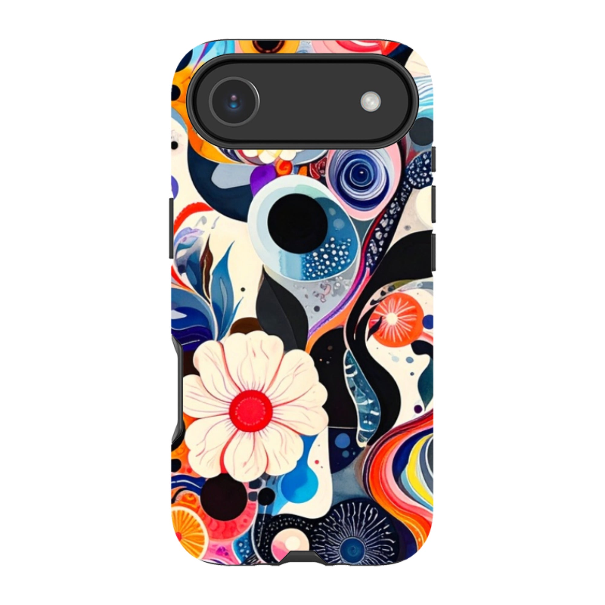 iPhone Tough Case - Floral Marble