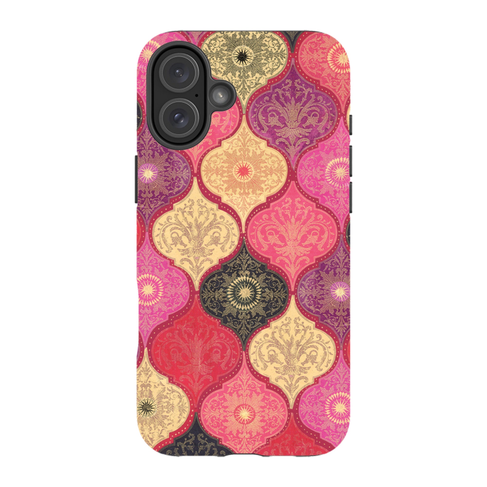 iPhone MagSafe Tough Case -  Red Damask By Jehane