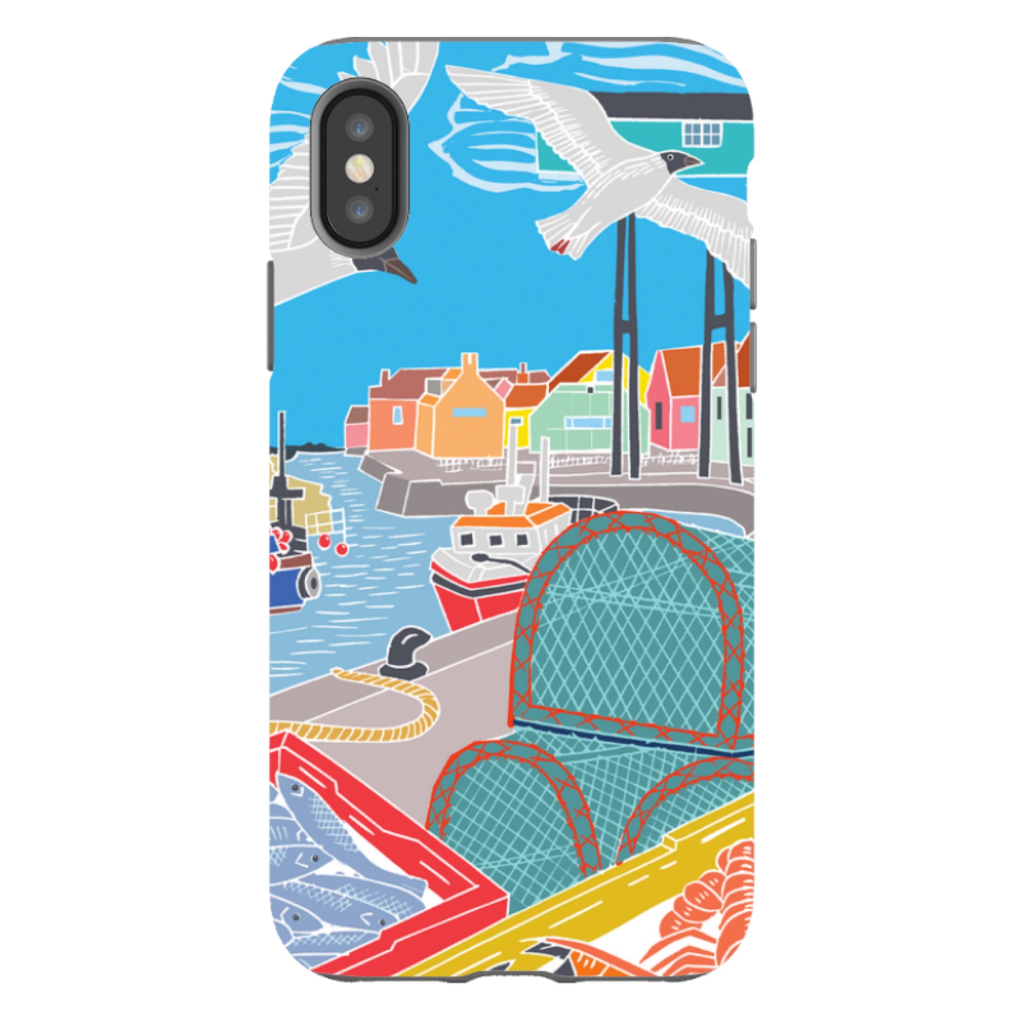 iPhone Tough Case - Bright Houses By Kate Heiss