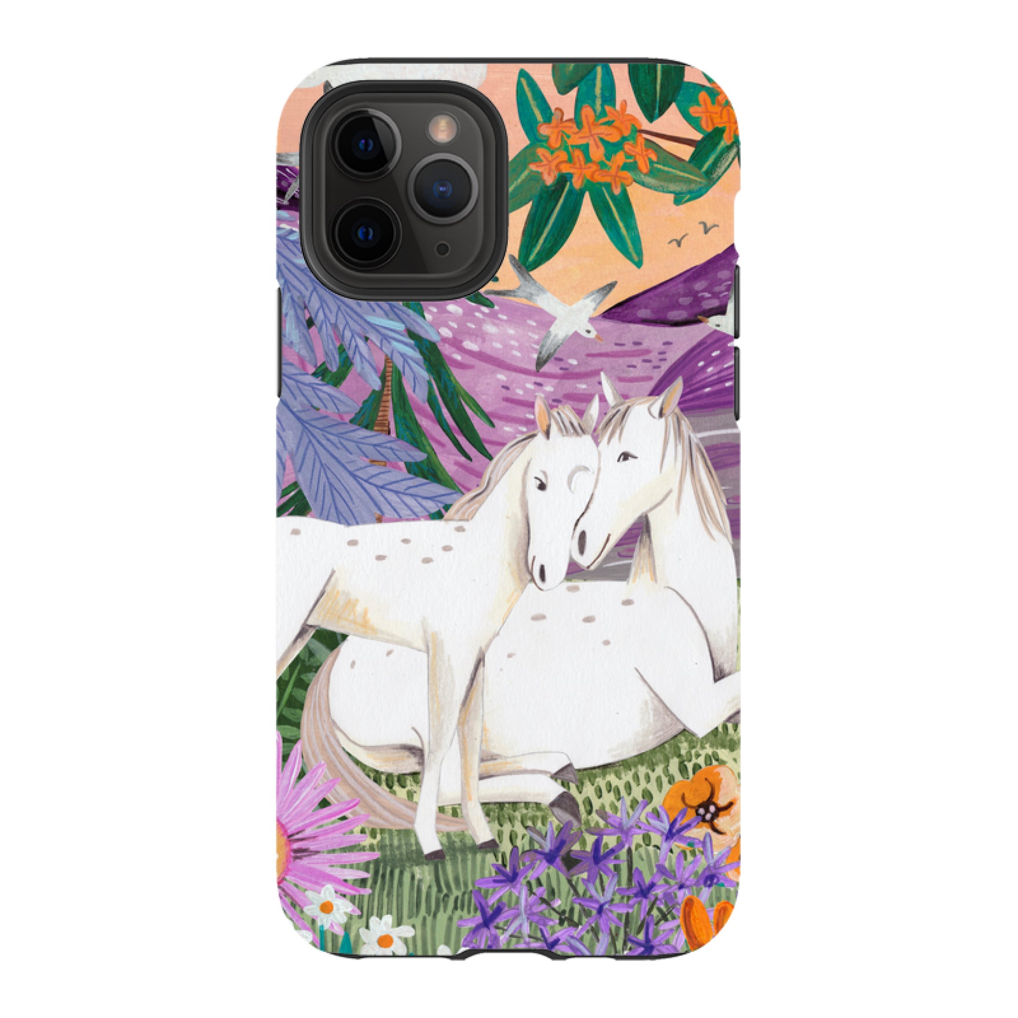 iPhone Tough Case - Horses By Caroline Bonne Muller