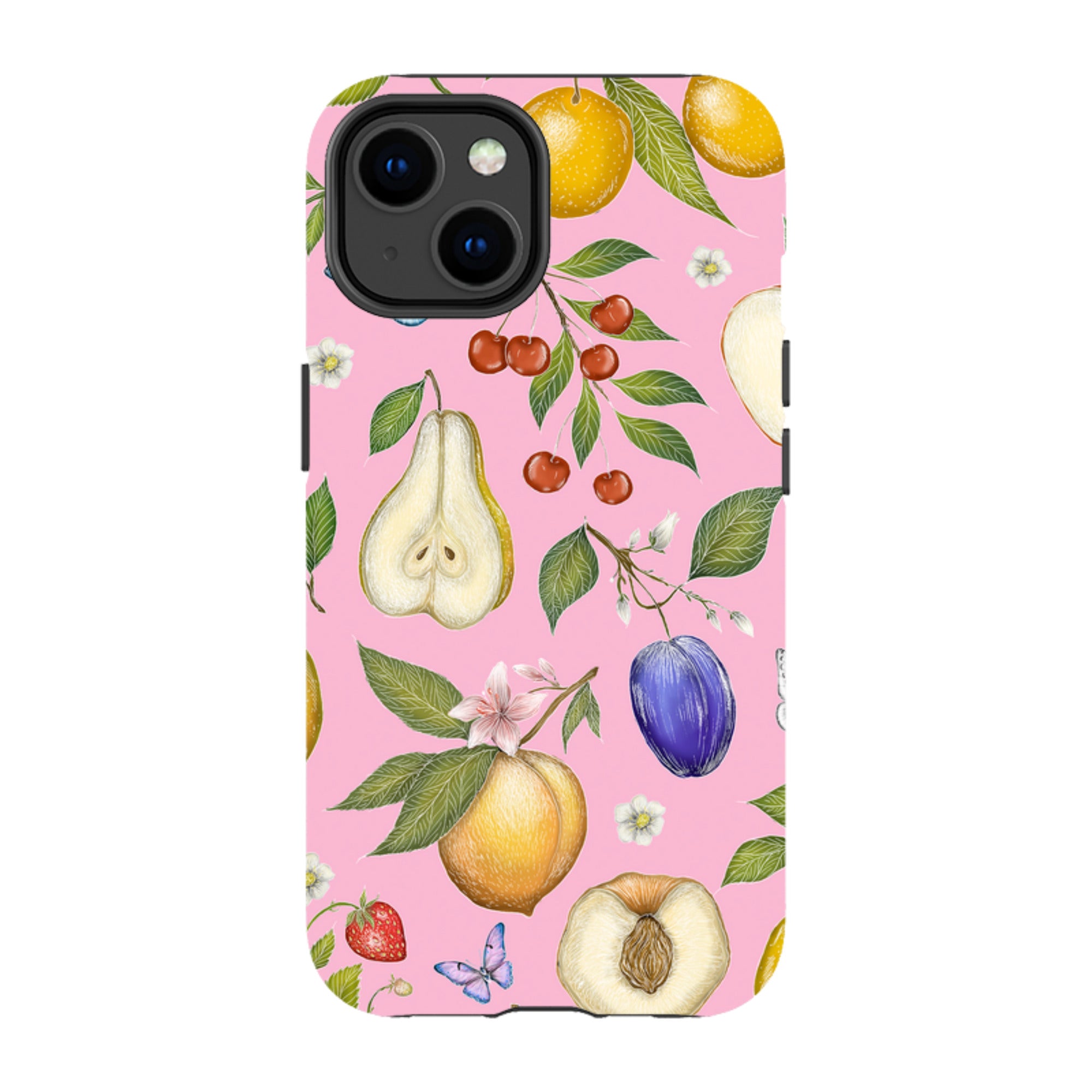 iPhone MagSafe Tough Case -  Pink Fruits By Catherine Rowe