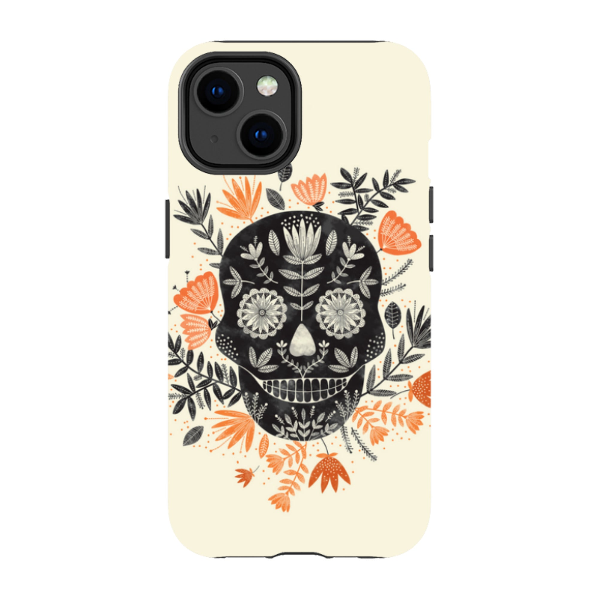 iPhone MagSafe Tough Case -  Sugar Skull Cream By Jade Mosinski