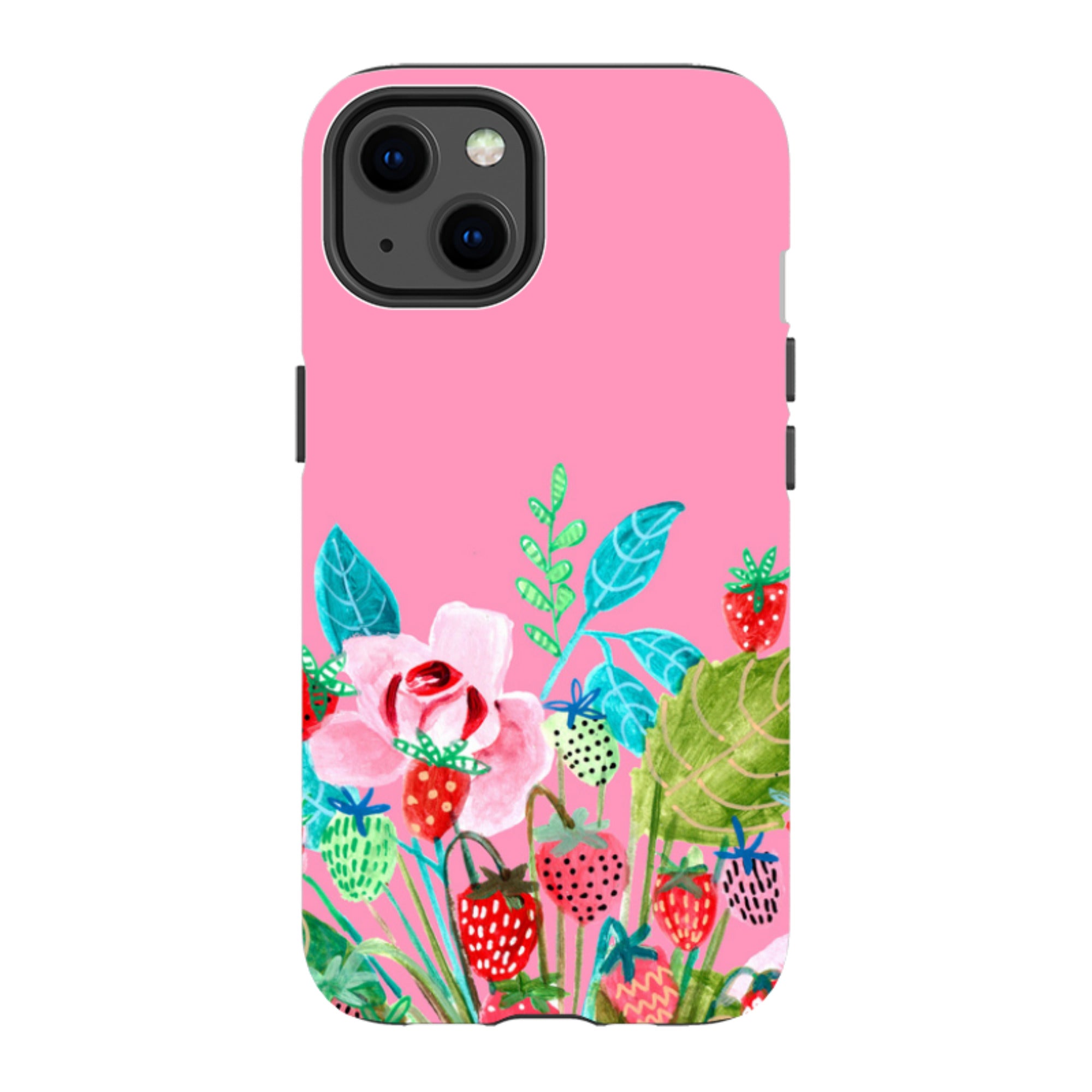 iPhone MagSafe Tough Case -  Pink Colour Floral By Caroline Bonne Muller
