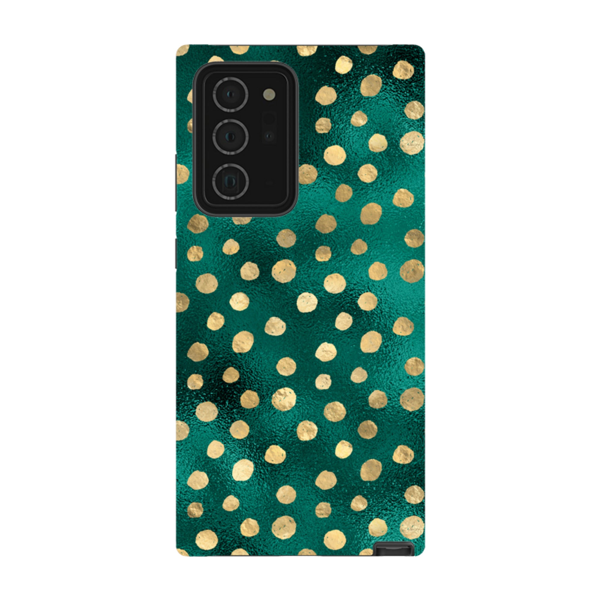 Samsung Tough Case - Forest and Gold Dots