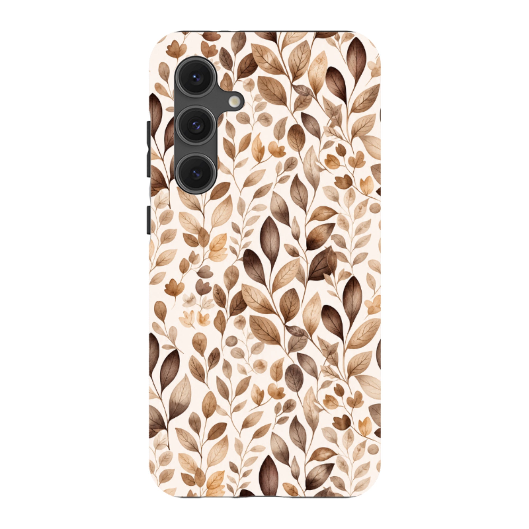 Samsung Tough Case - Beige Aesthetic Leaves
