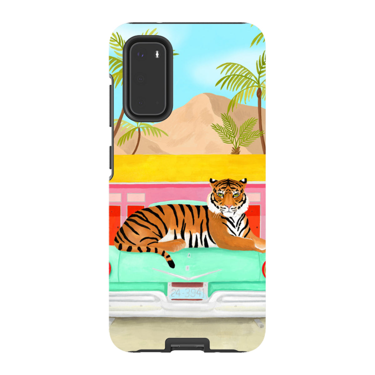 Samsung Tough Case - Palm Motel Tiger By Bex Parkin