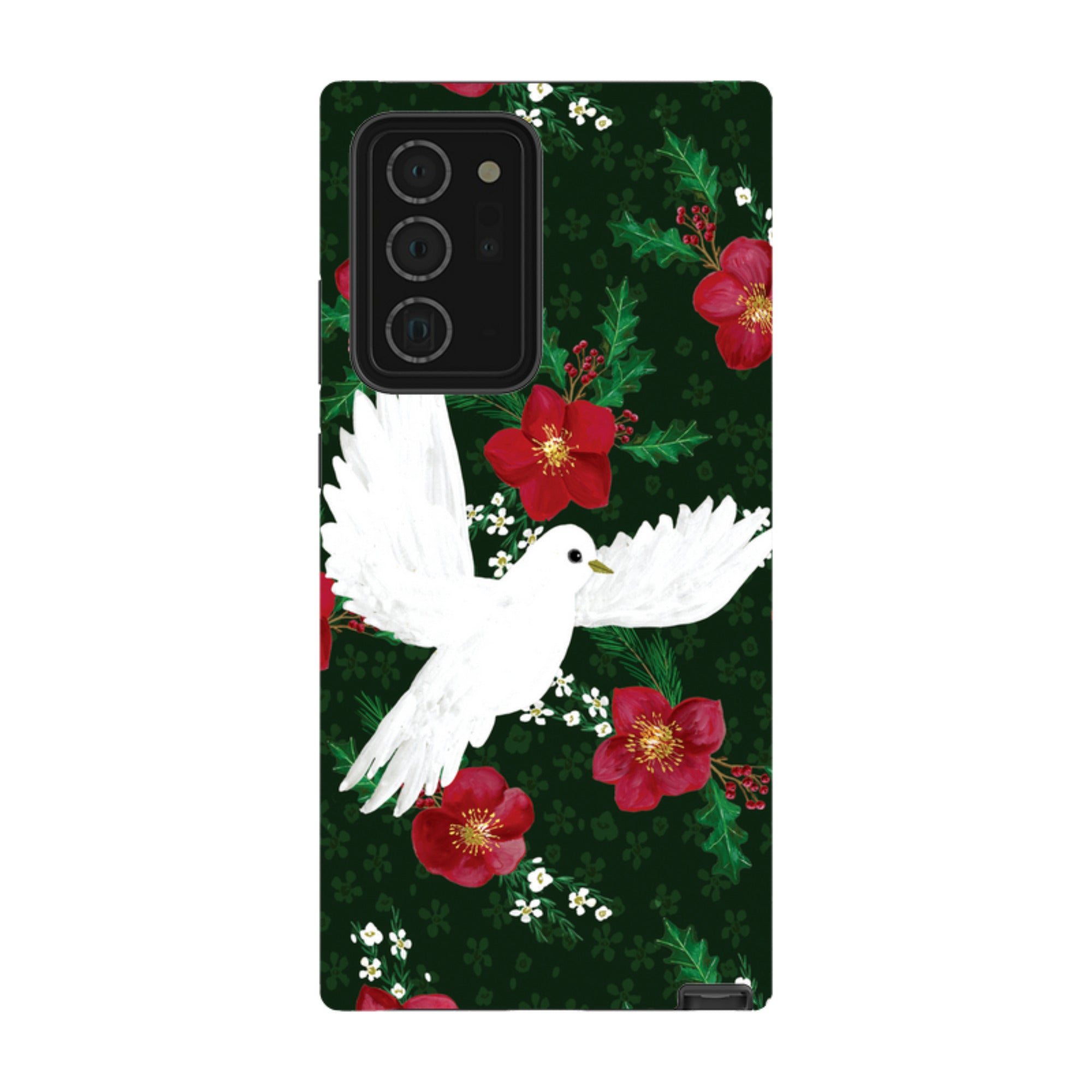 Samsung Tough Case - Dove and Floral By Abby Jacobs