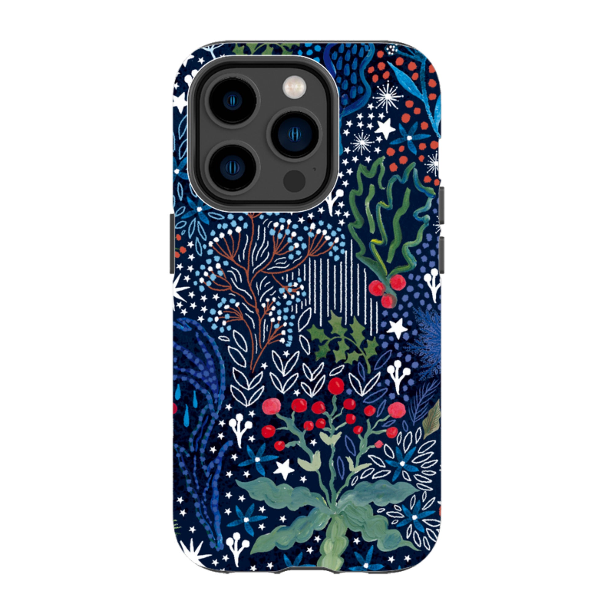 iPhone Tough Case - Winter Flowers I By Emma Frances Grant