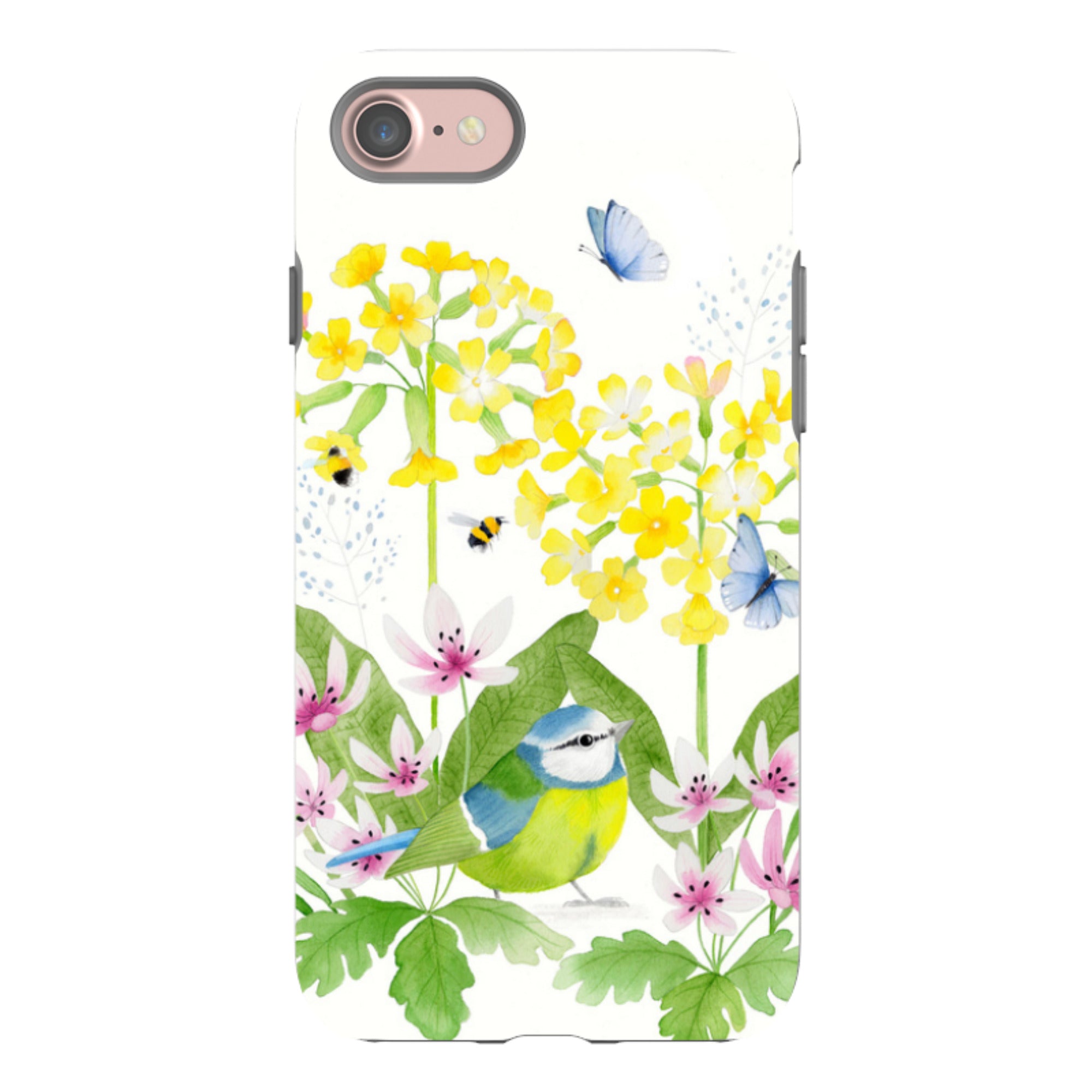 iPhone Tough Case - Blue Tit Garden By Bex Parkin
