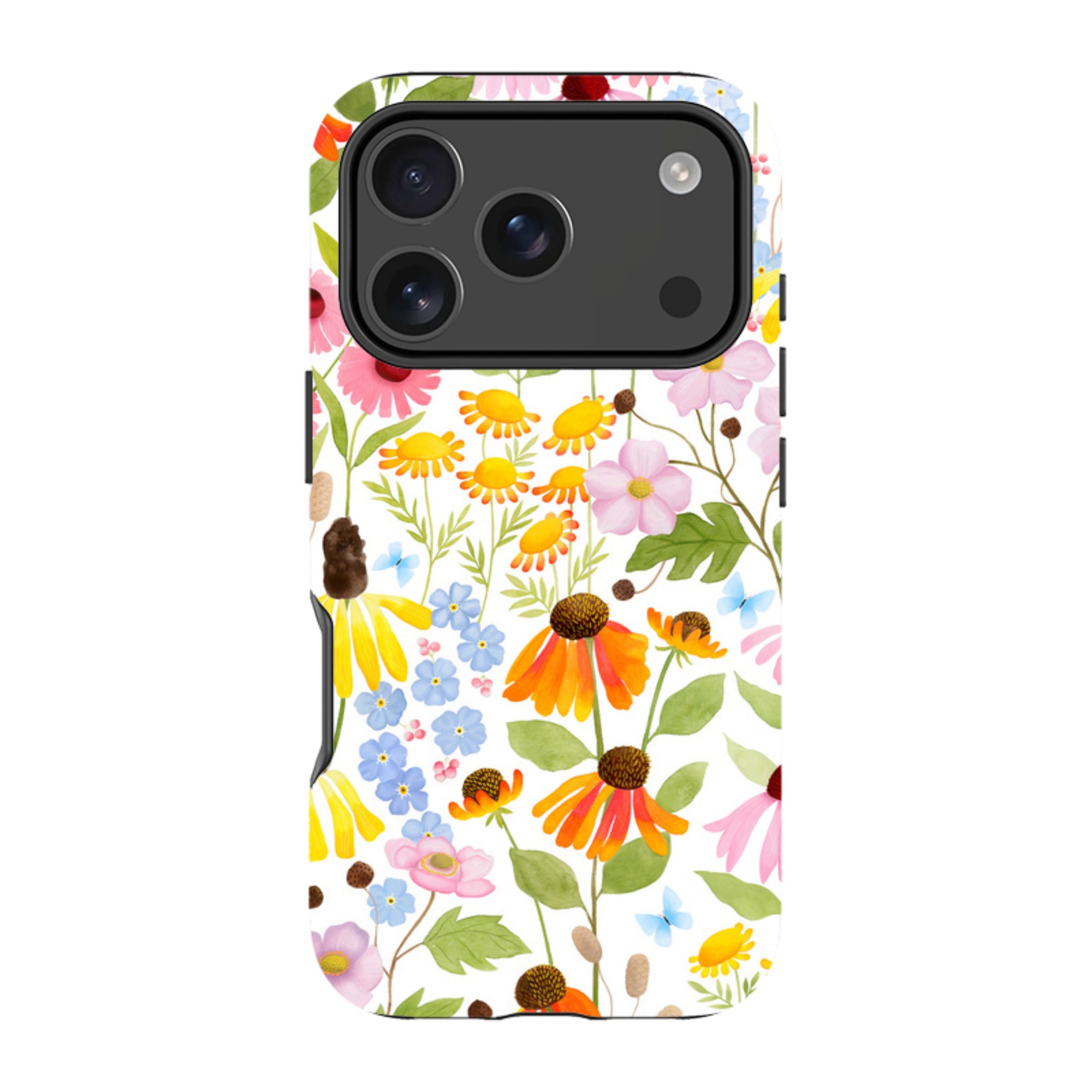 iPhone Tough Case - Wildflower Pattern By Bex Parkin