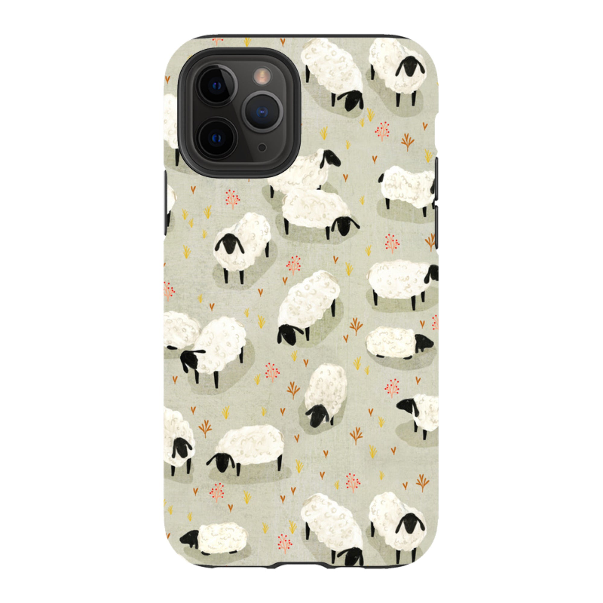 iPhone Tough Case - Sheep Grey By Katherine Quinn
