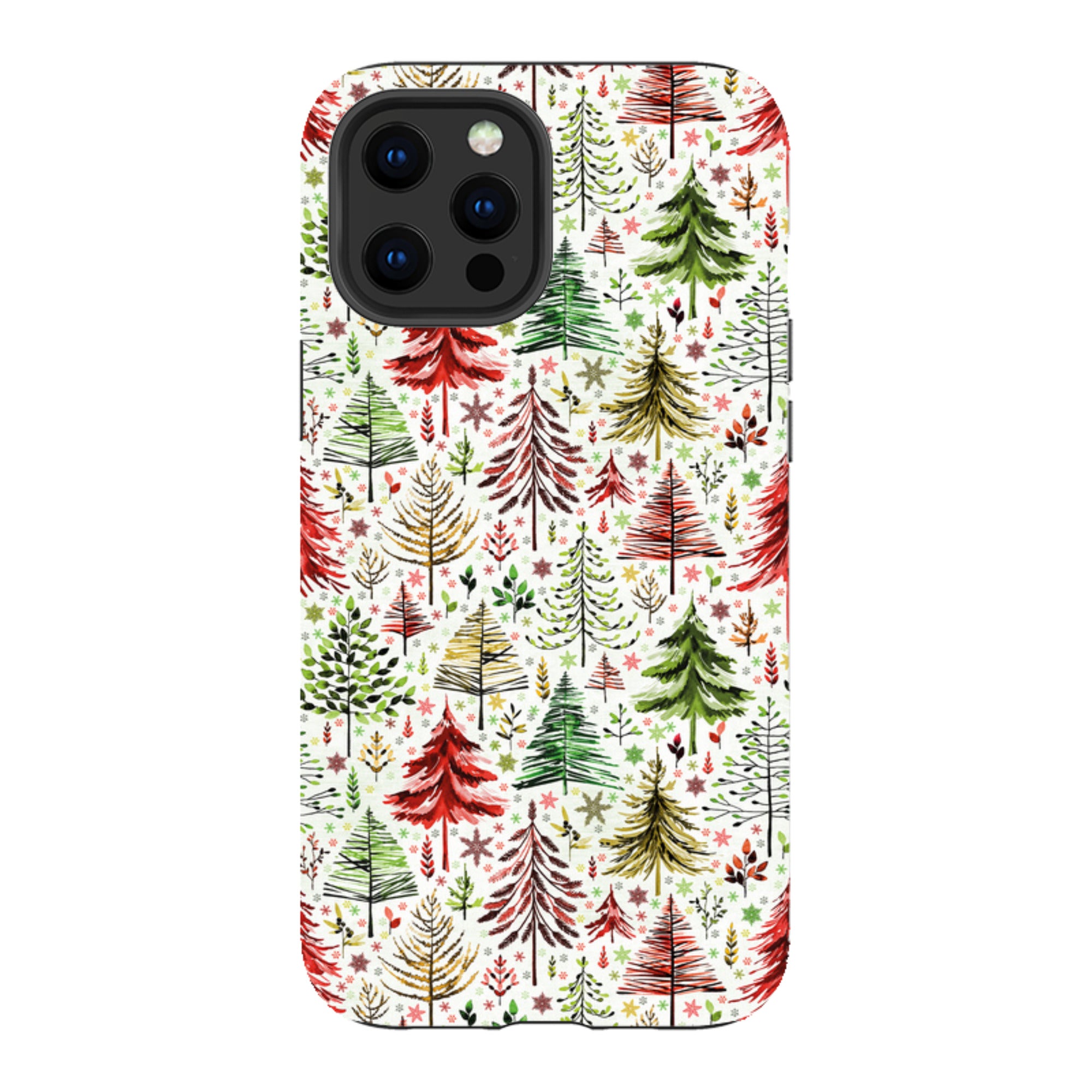 iPhone Tough Case - Xmas Trees By Elisabeth Haager
