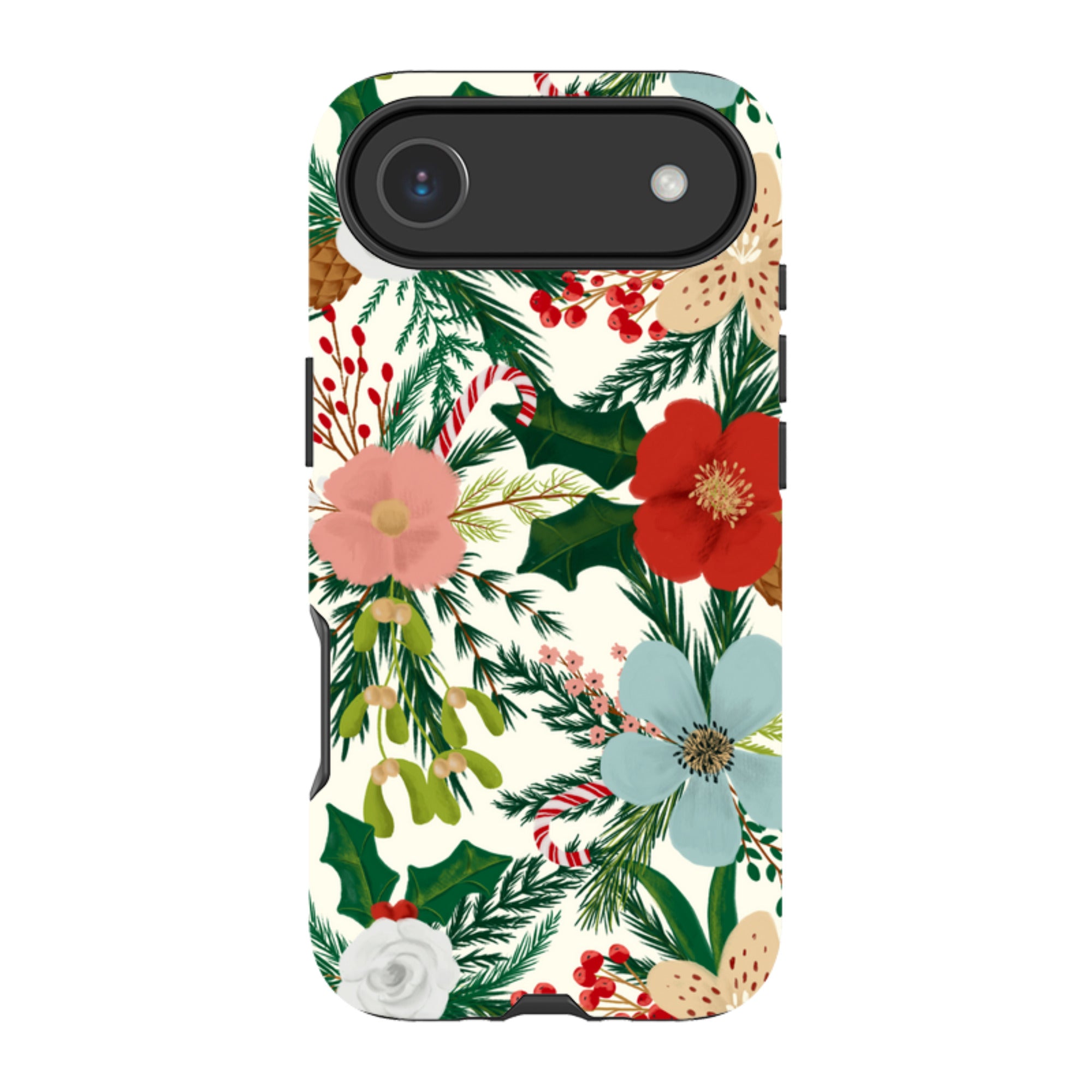 iPhone Tough Case - Christmas Florals By Abby Jacobs