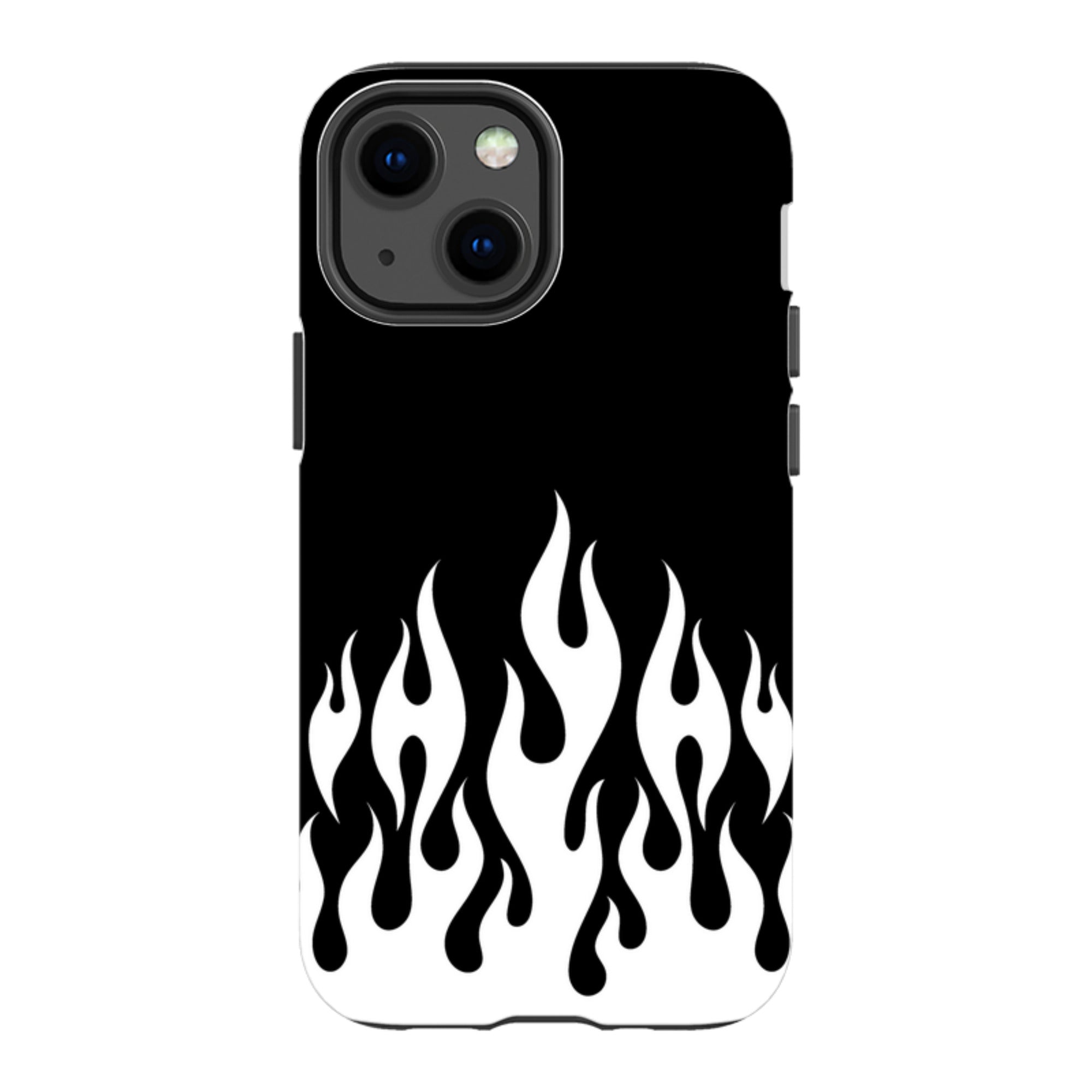 iPhone Tough Case - White Flames