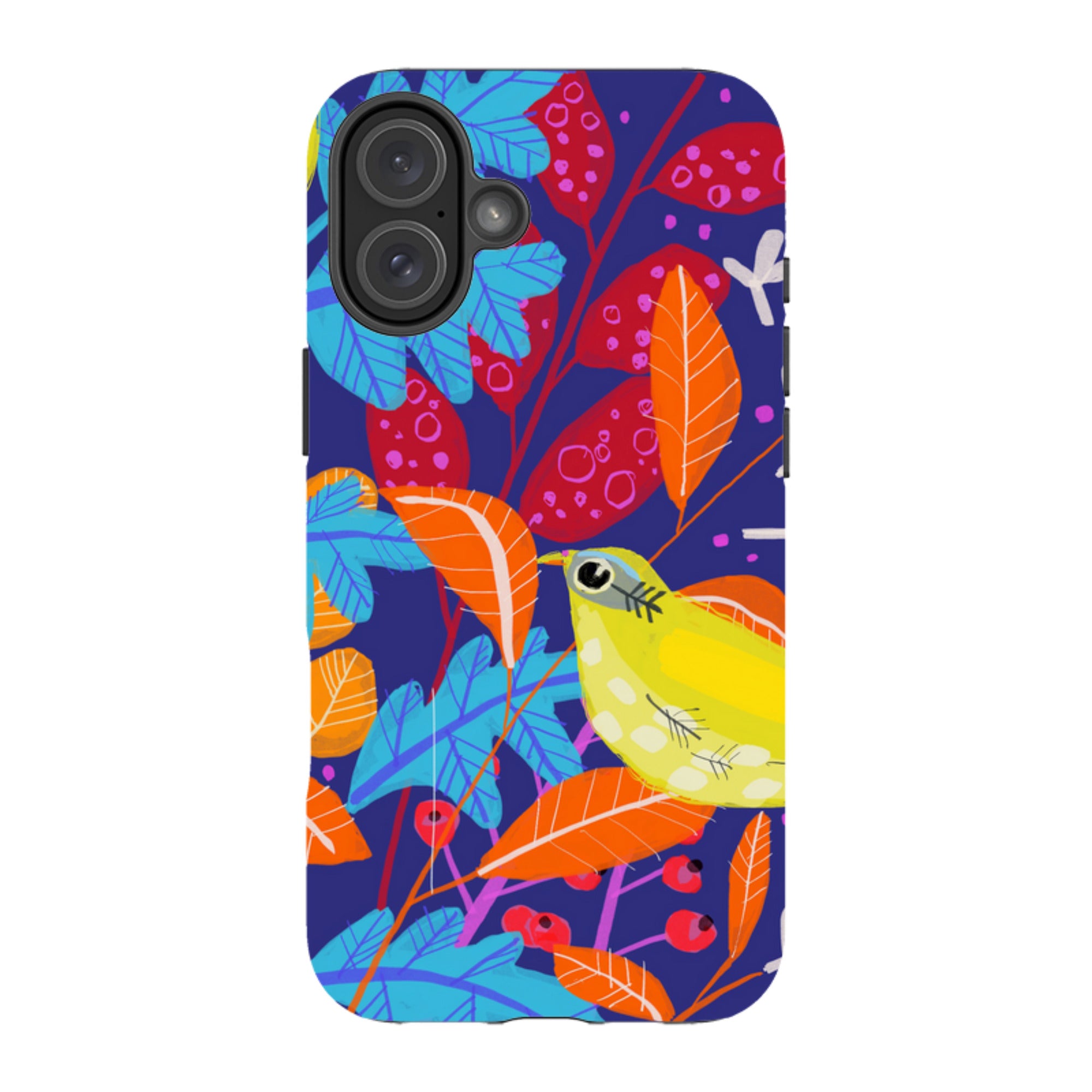 iPhone Tough Case - Yellow Bird By Claire West