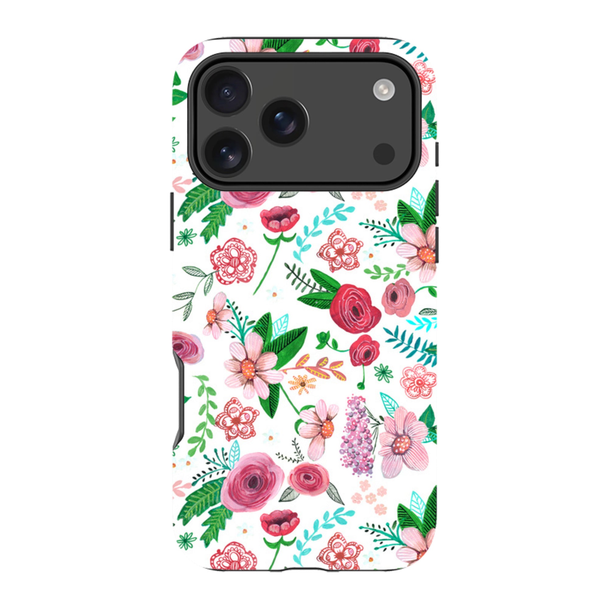 iPhone Tough Case - White Floral By Caroline Bonne Muller