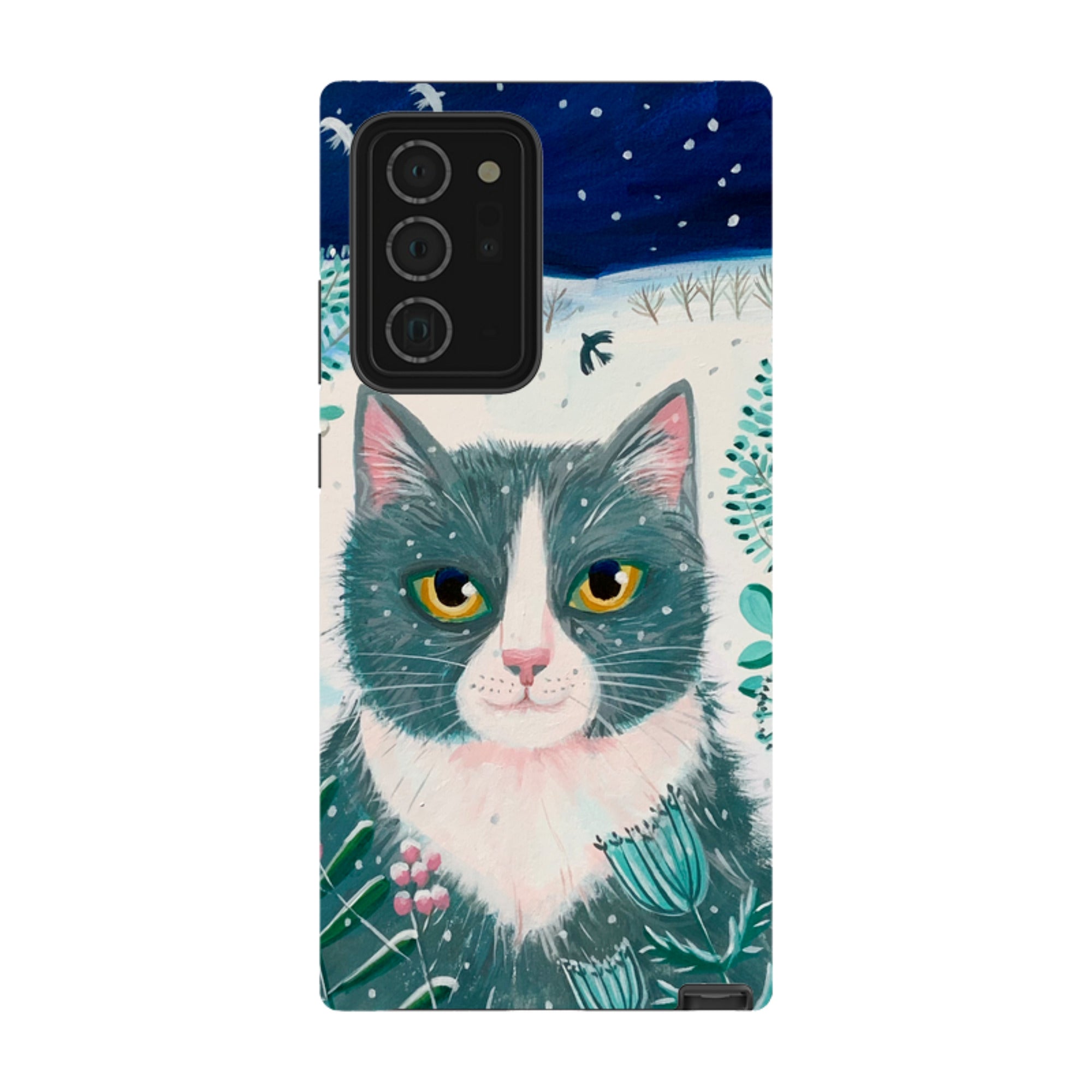 Samsung Tough Case - Xmas Cat By Mary Stubberfield