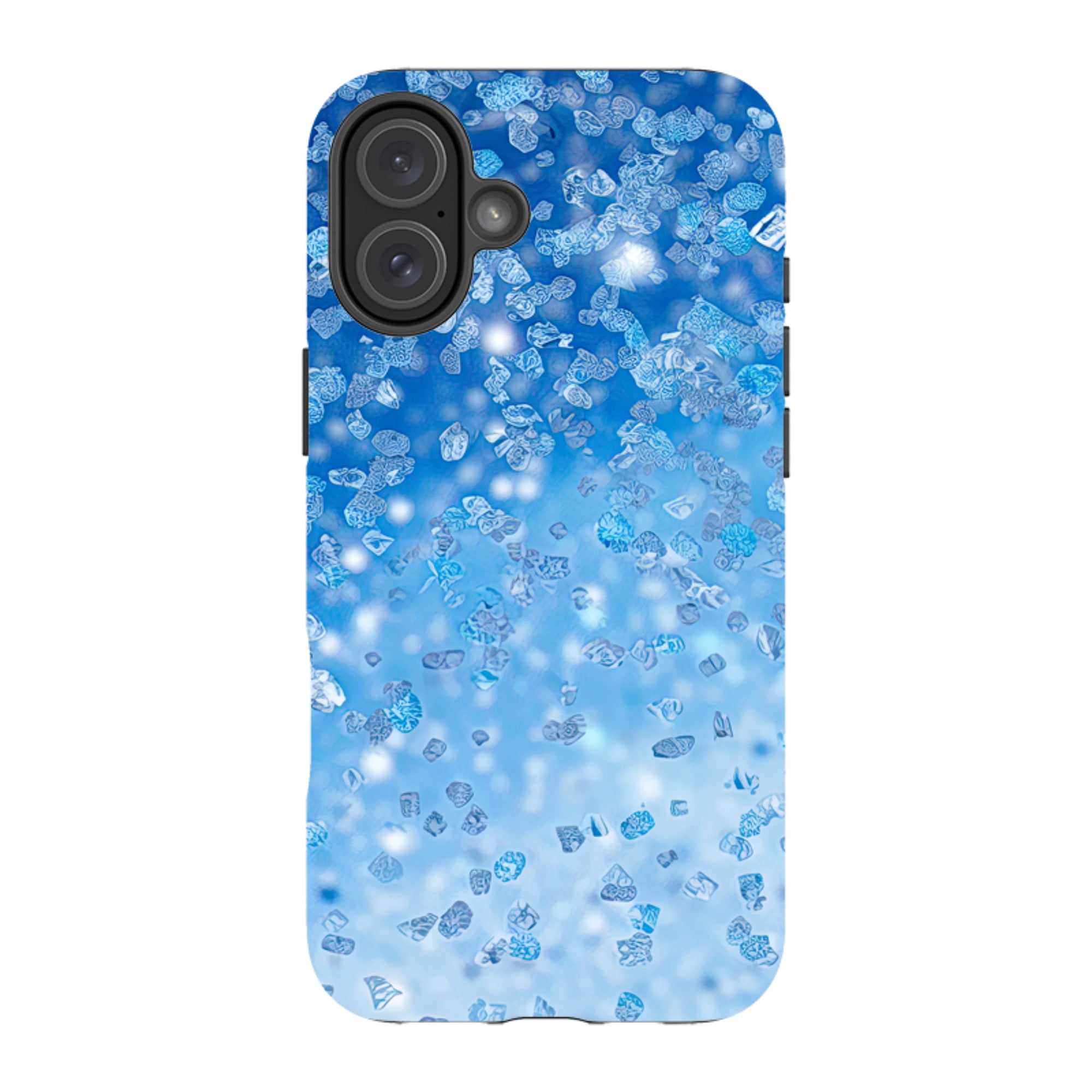 iPhone MagSafe Tough Case - Blue Glitter (case does not glitter)