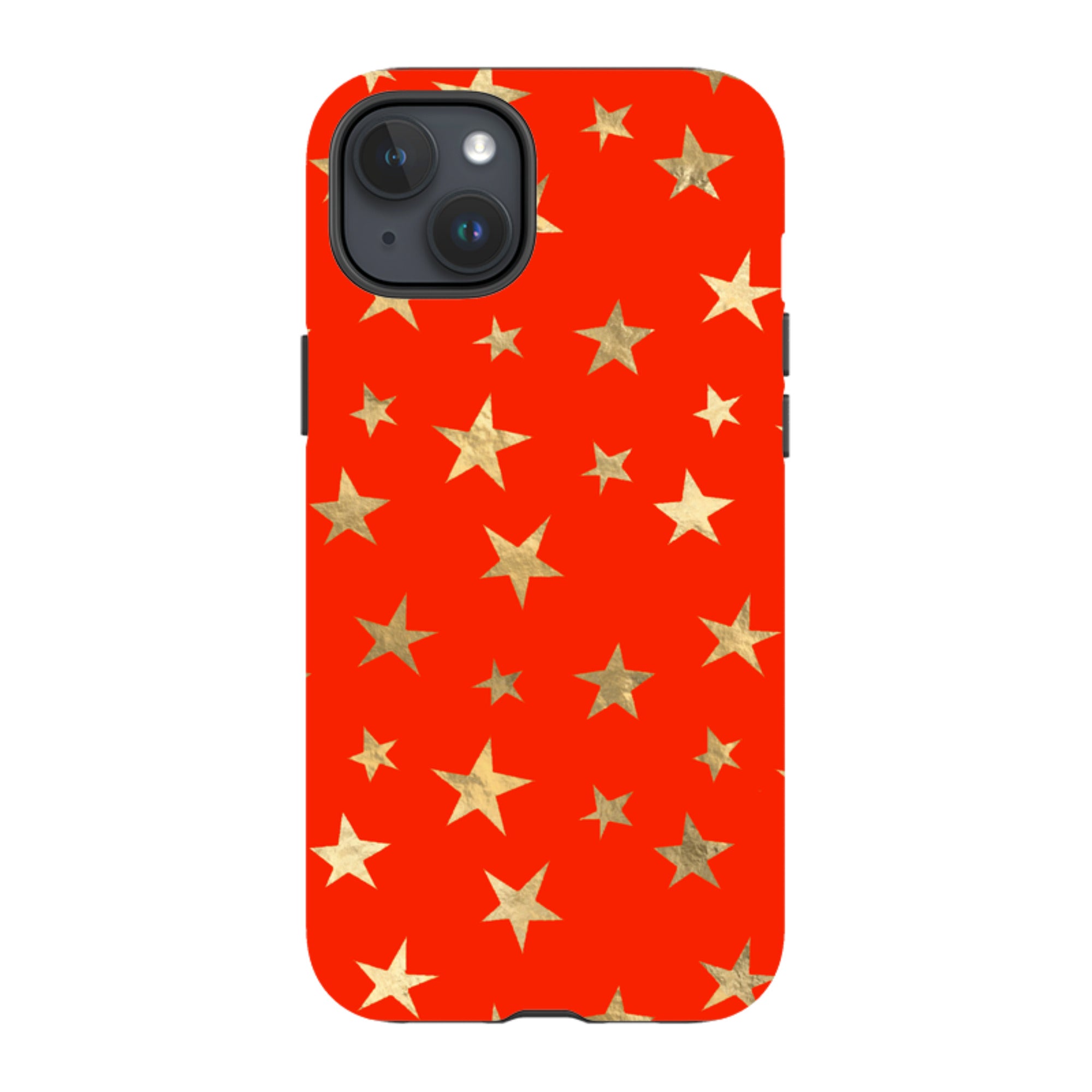 iPhone MagSafe Tough Case - Red and Gold Stars