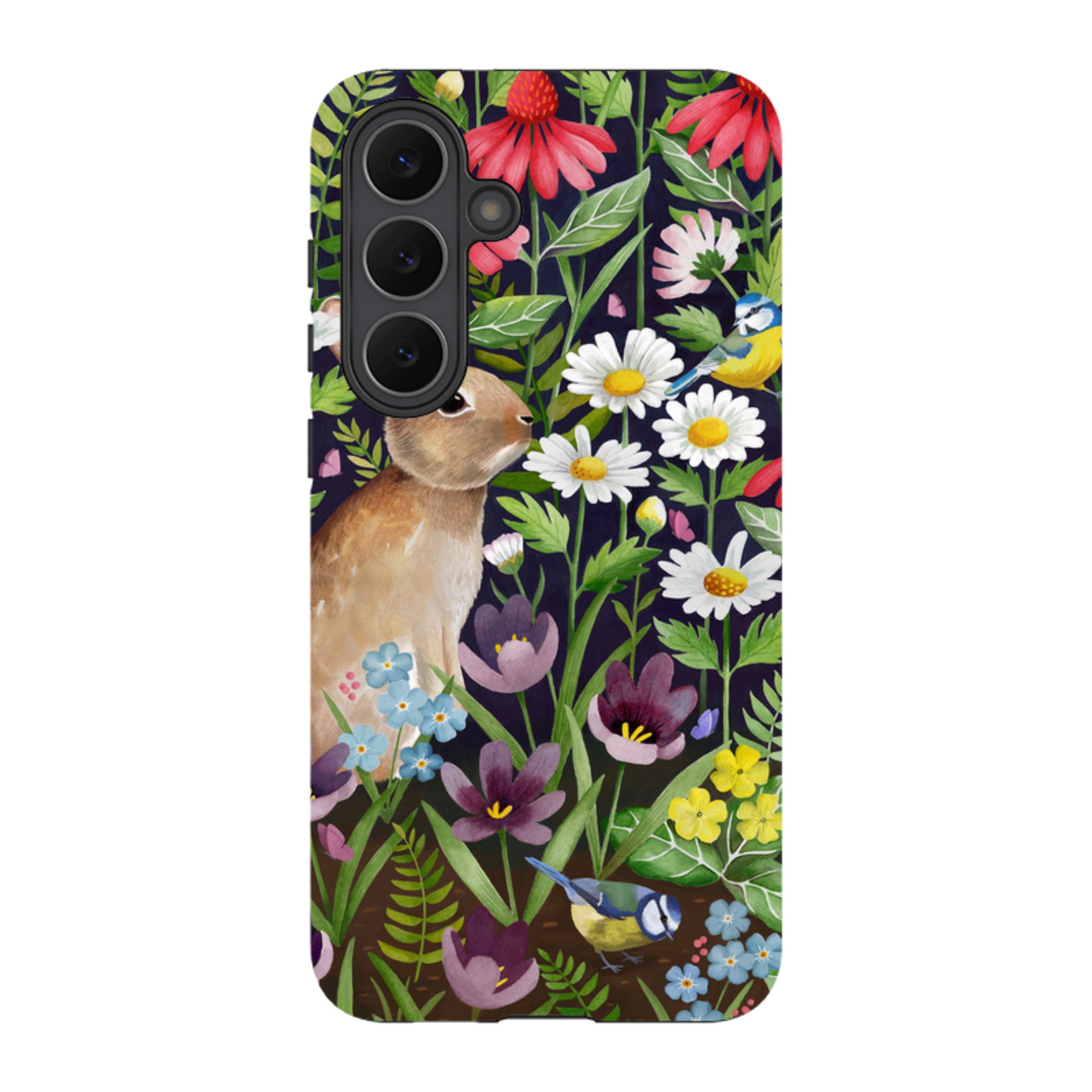 Samsung Tough Case - Rabbit And Wildflowers By Bex Parkin