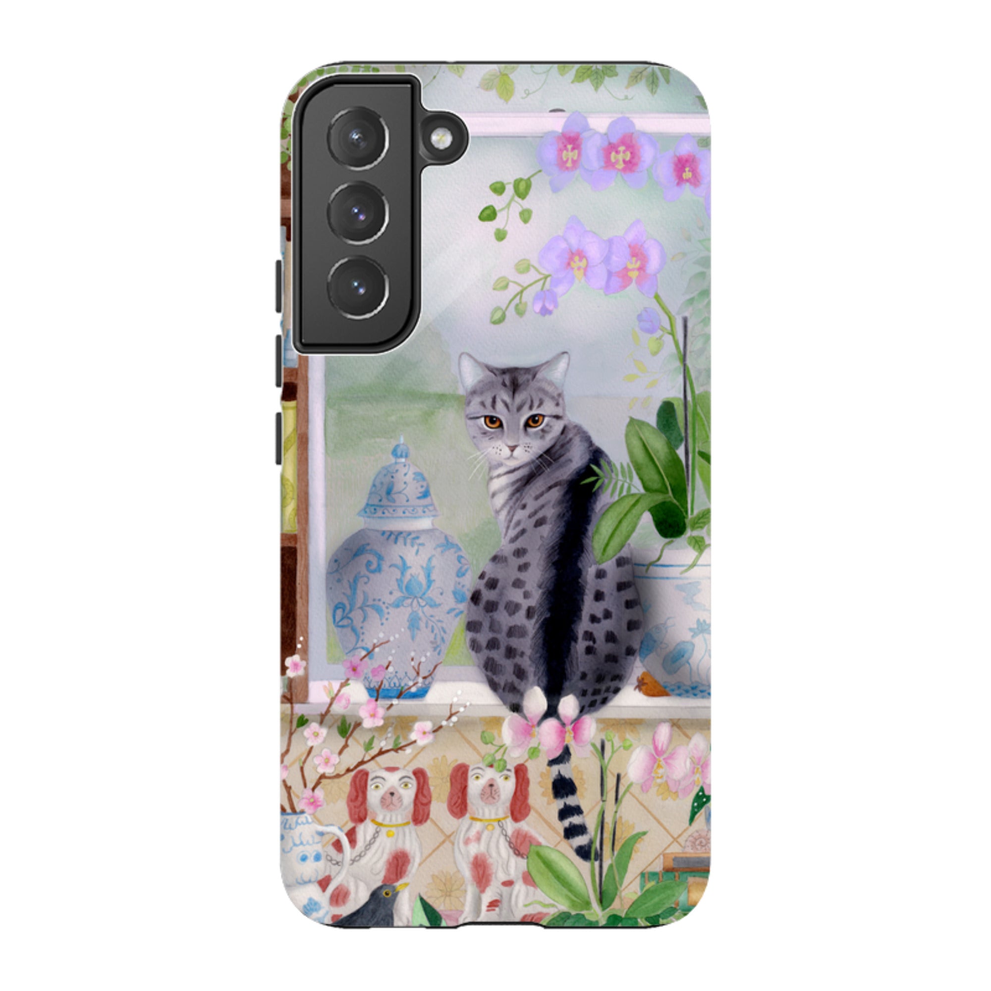 Samsung Tough Case - Cat In Window By Bex Parkin