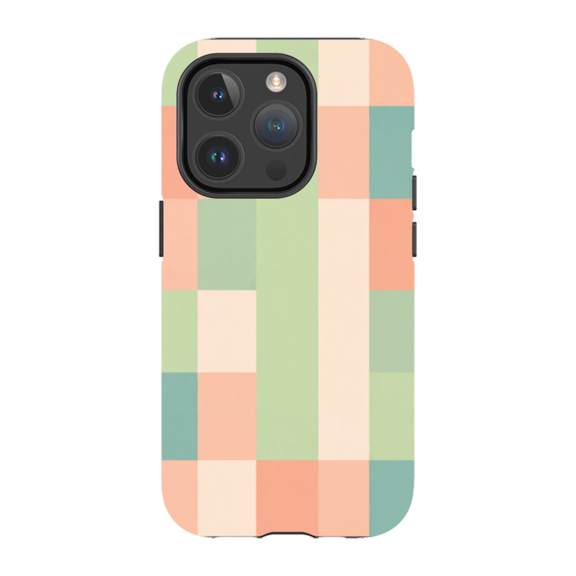 iPhone MagSafe Tough Case - Pastel Gingham