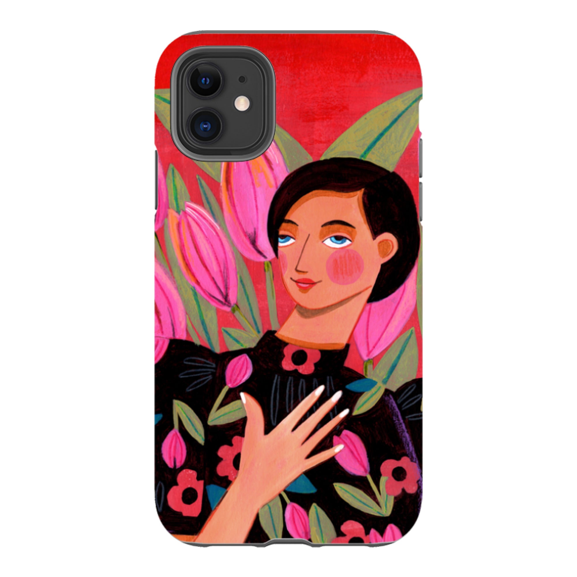 iPhone Tough Case - Tulip Woman By Caroline Bonne Muller