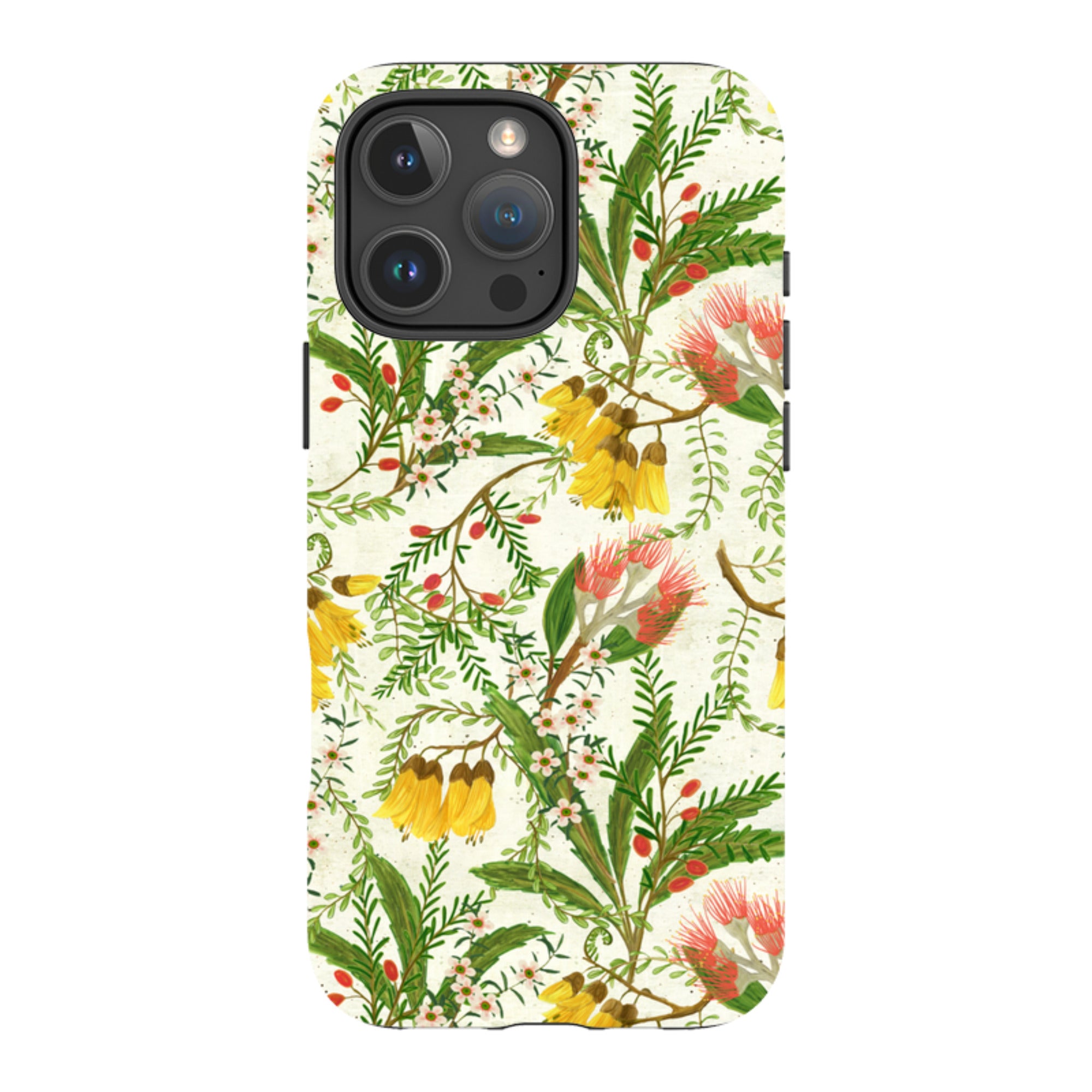 iPhone Tough Case - Kowhai And Bottle Brush By Katherine Quinn