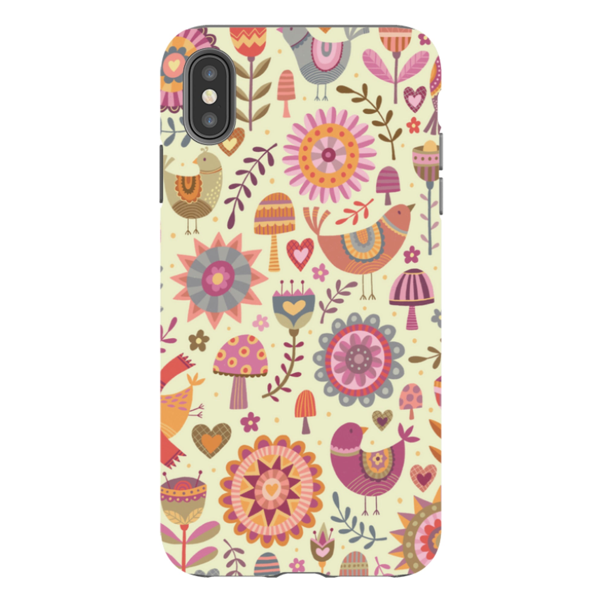 iPhone Tough Case - Bird Pattern II By Suzy Taylor