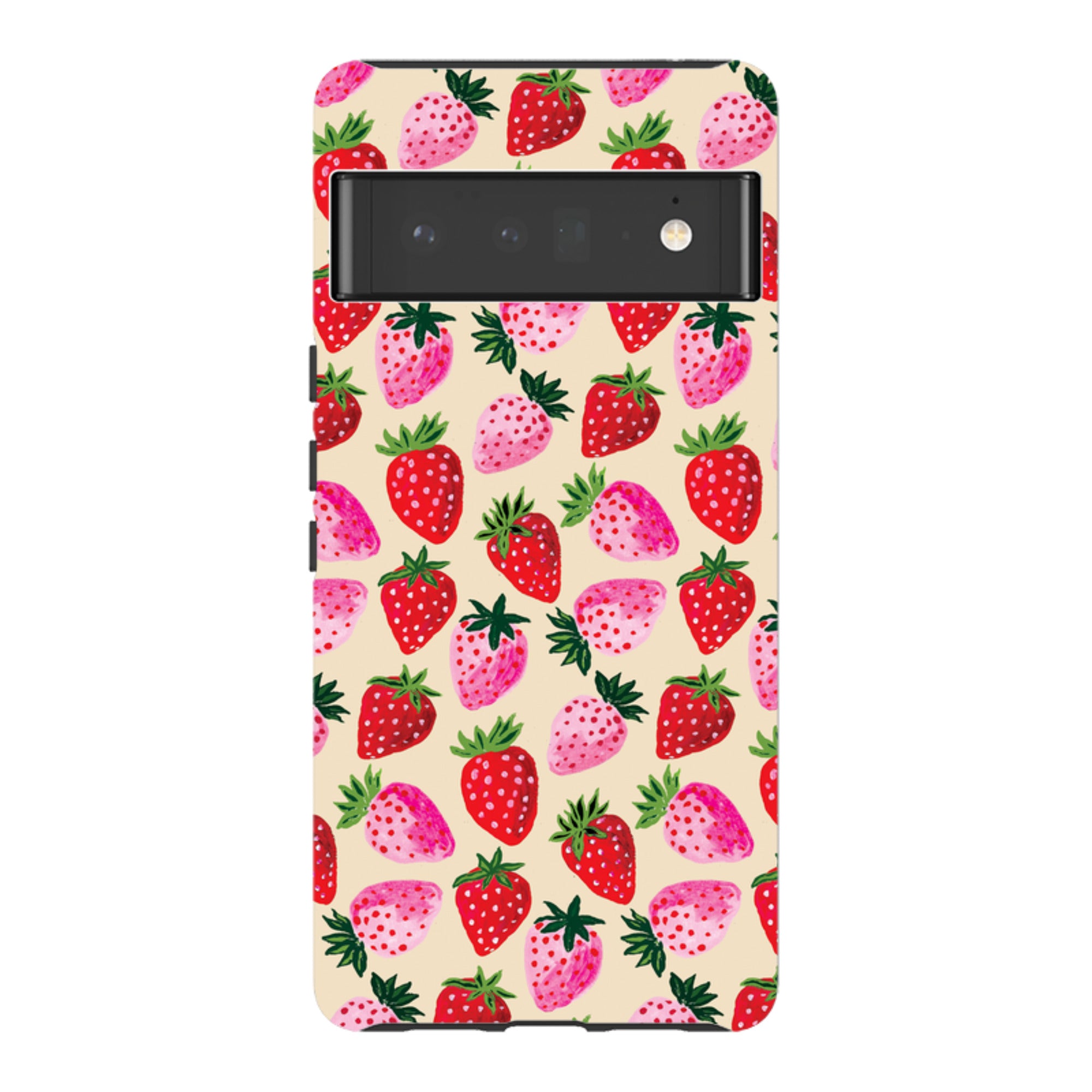Google Tough Case - Strawberry Scatter Cream By Emma Frances Grant