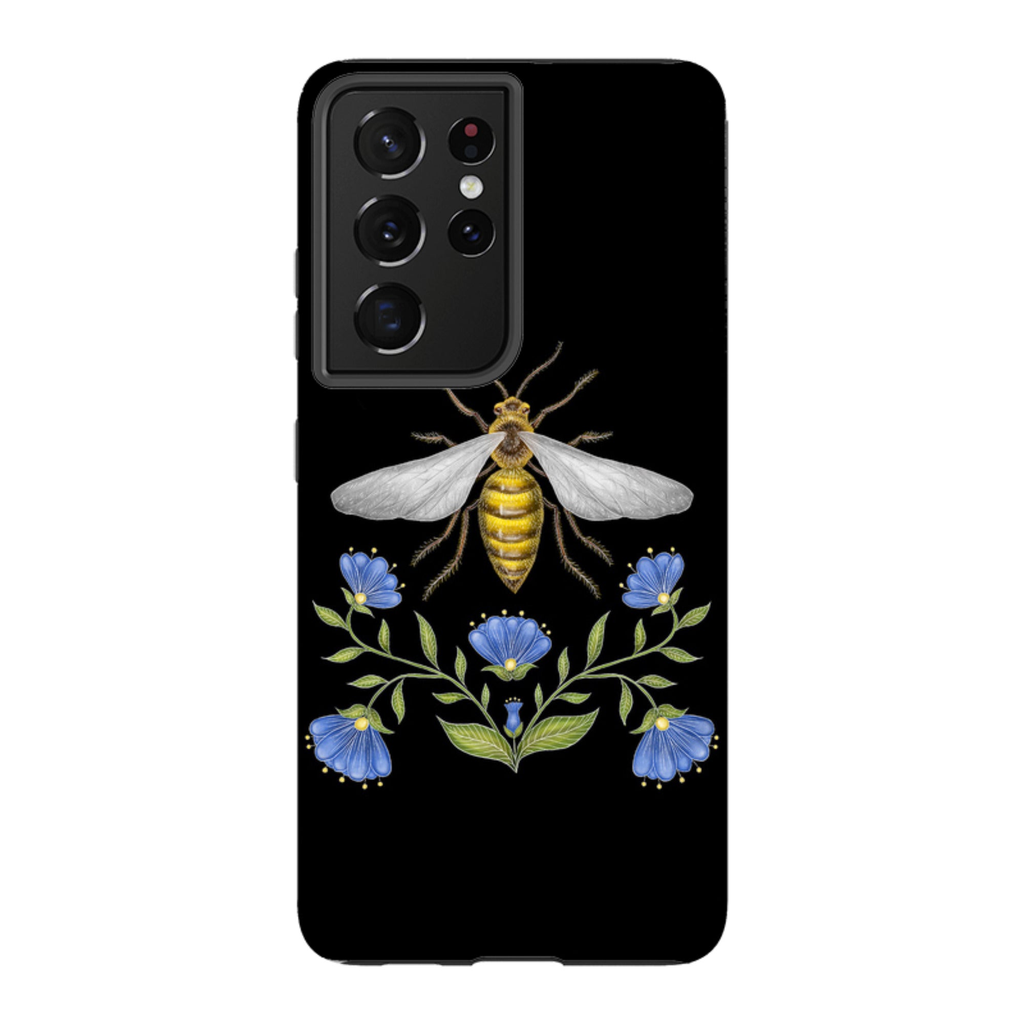Samsung Tough Case - Wings Of Freedom Black By Catherine Rowe