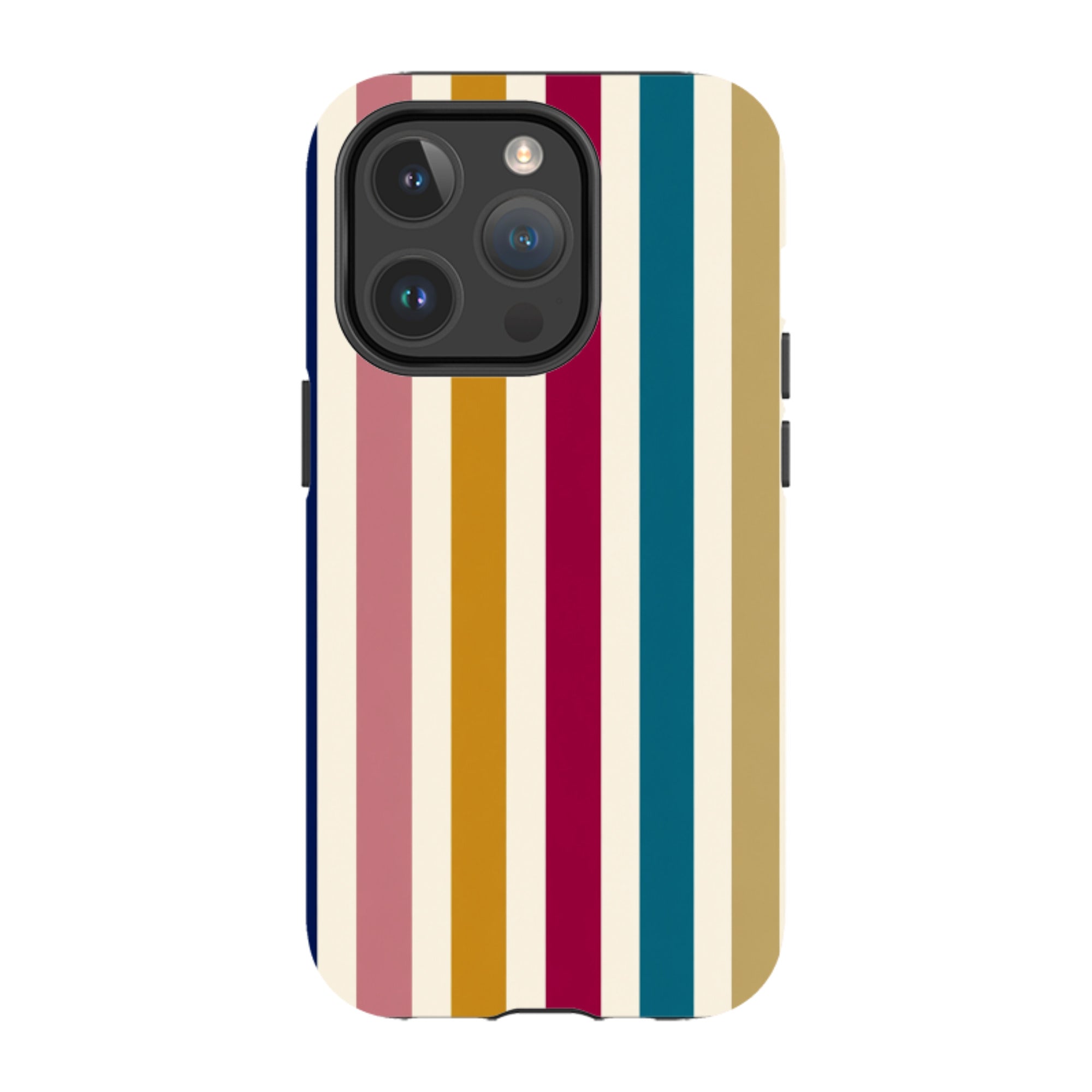 iPhone MagSafe Tough Case - Mustard Gold Stripe