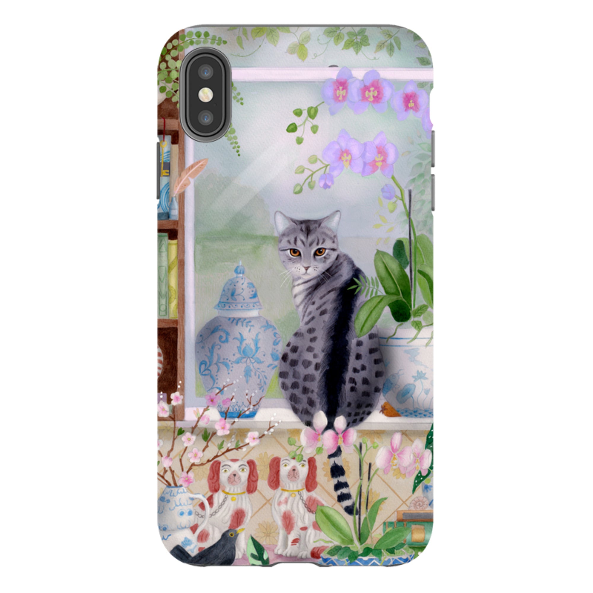 iPhone Tough Case - Cat In Window By Bex Parkin
