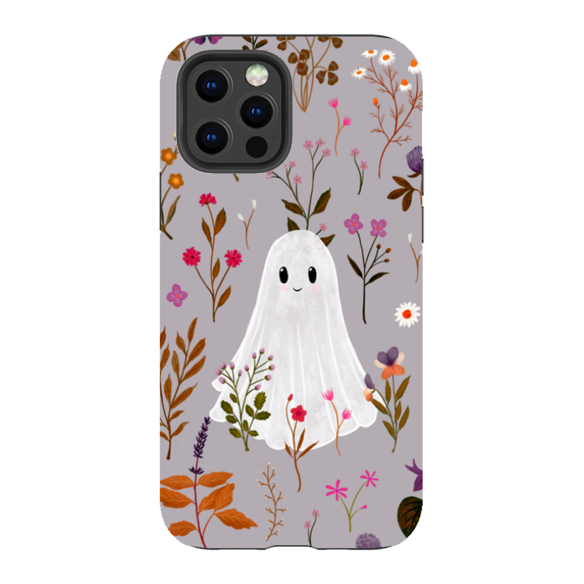 iPhone Tough Case - Ghost in the Garden - Mauve Multi By Katherine Quinn
