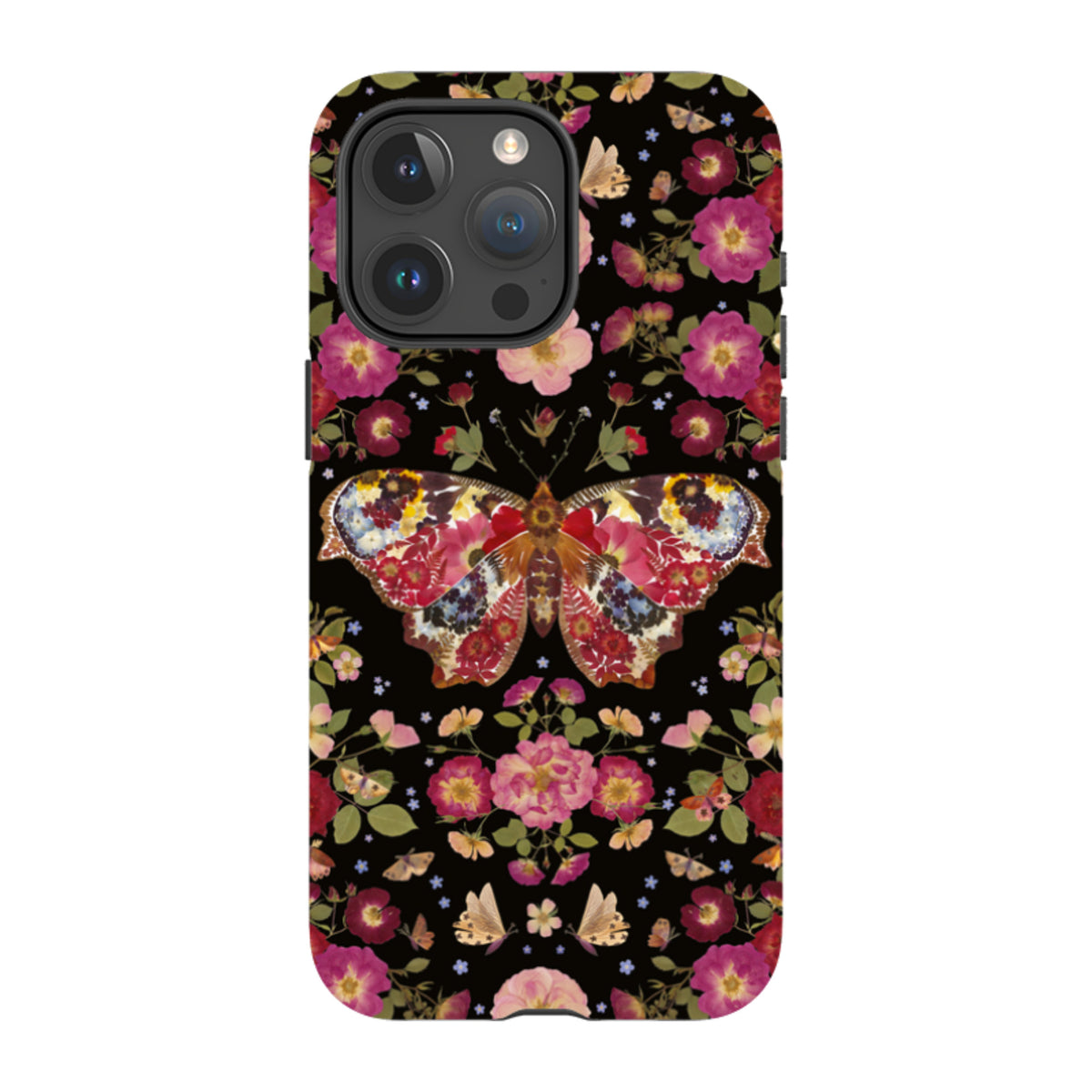 iPhone Tough Case - Midnight Butterfly By Helen Ahpornsiri
