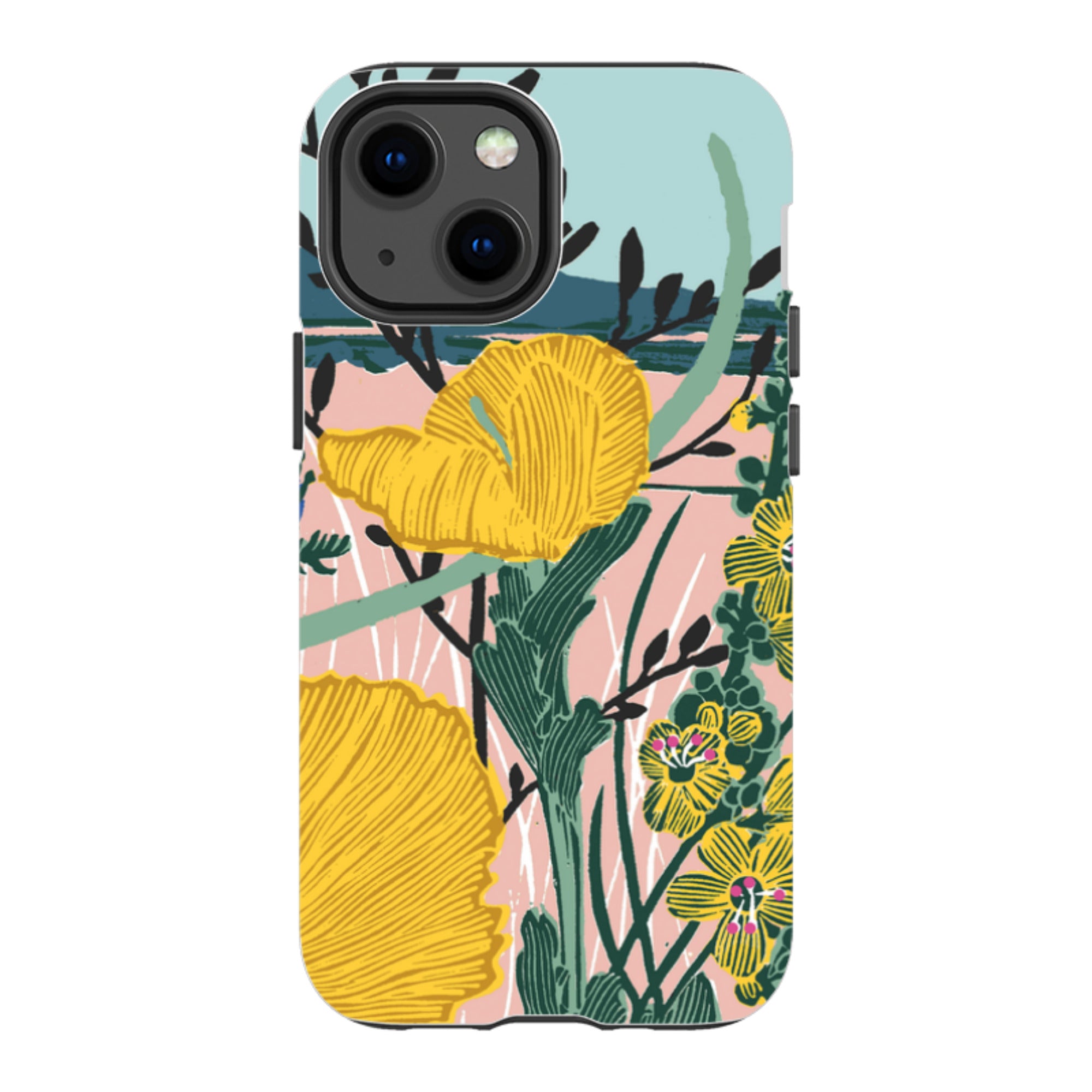 iPhone Tough Case - Yellow Poppies By Kate Heiss
