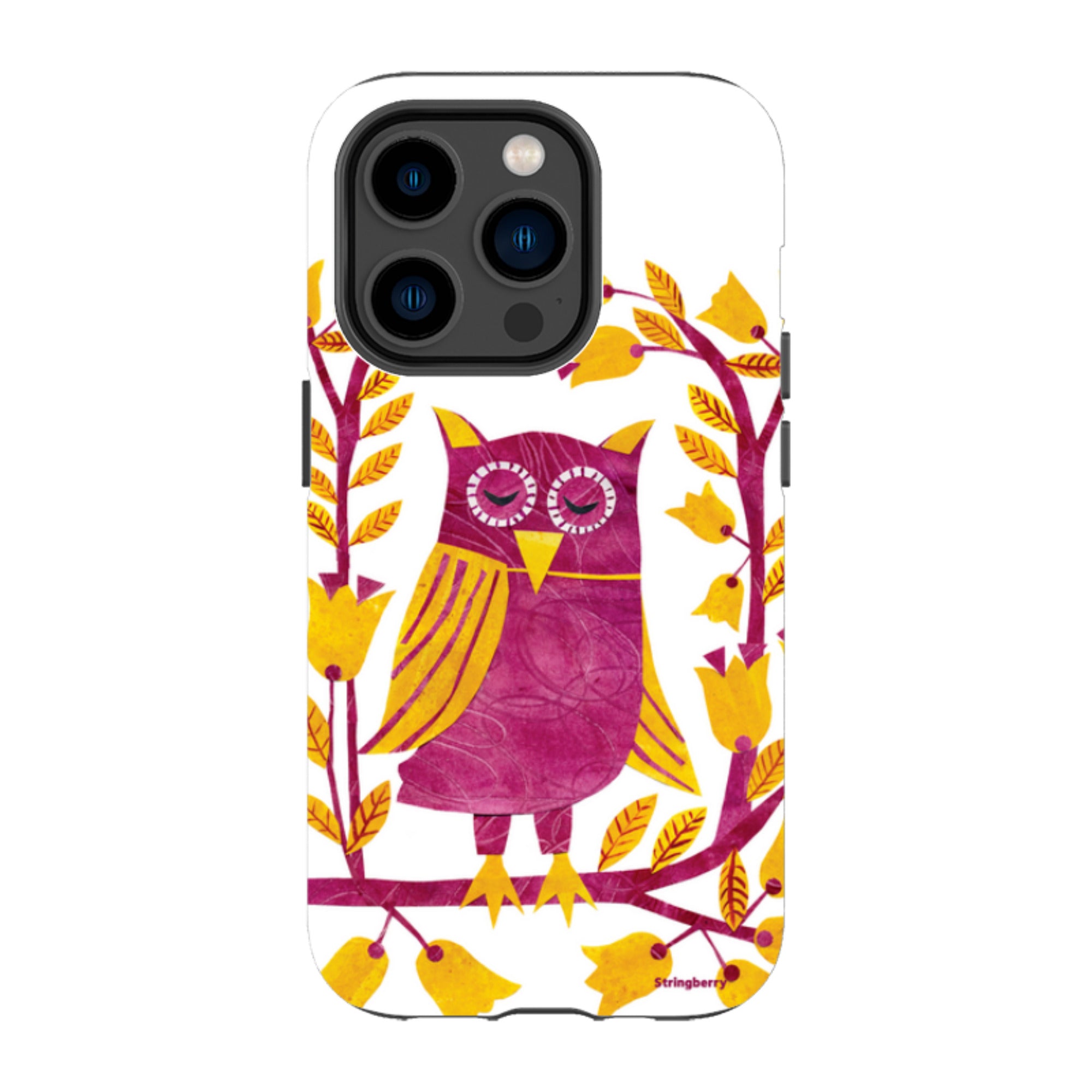 iPhone Tough Case - Folk Owl By Tracey English