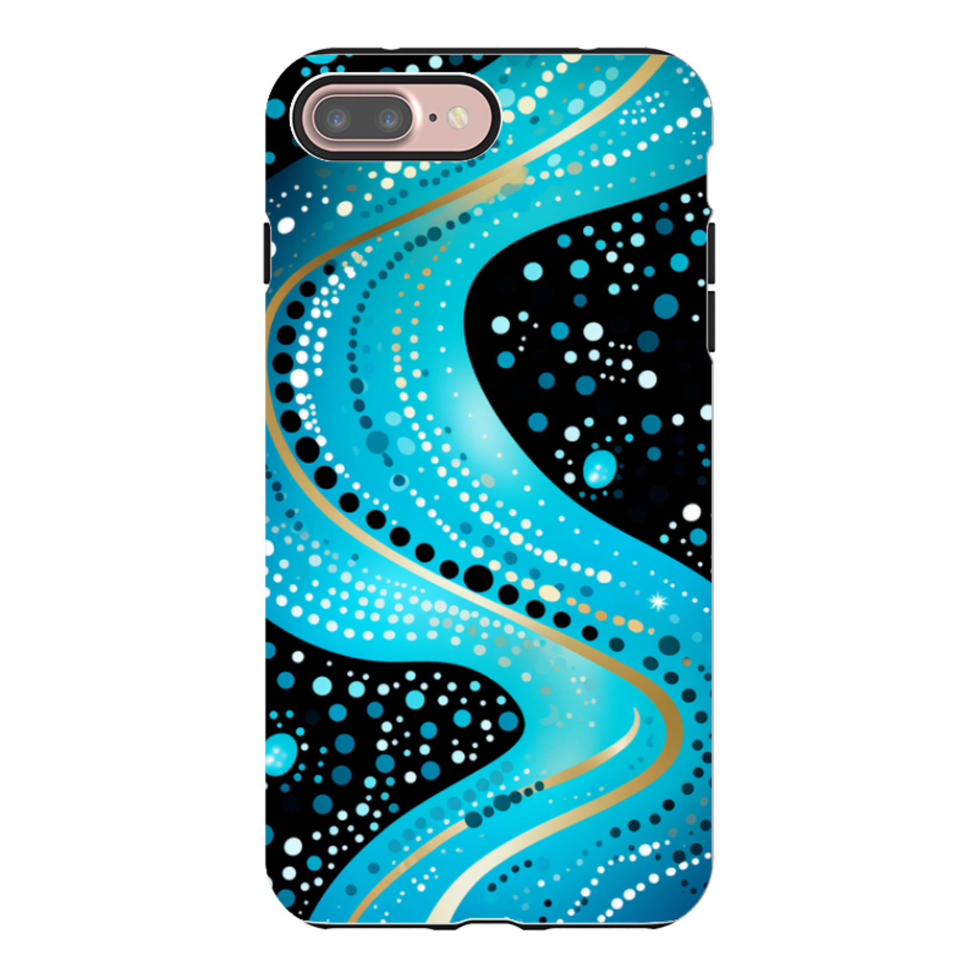 iPhone Tough Case -Blue Wave