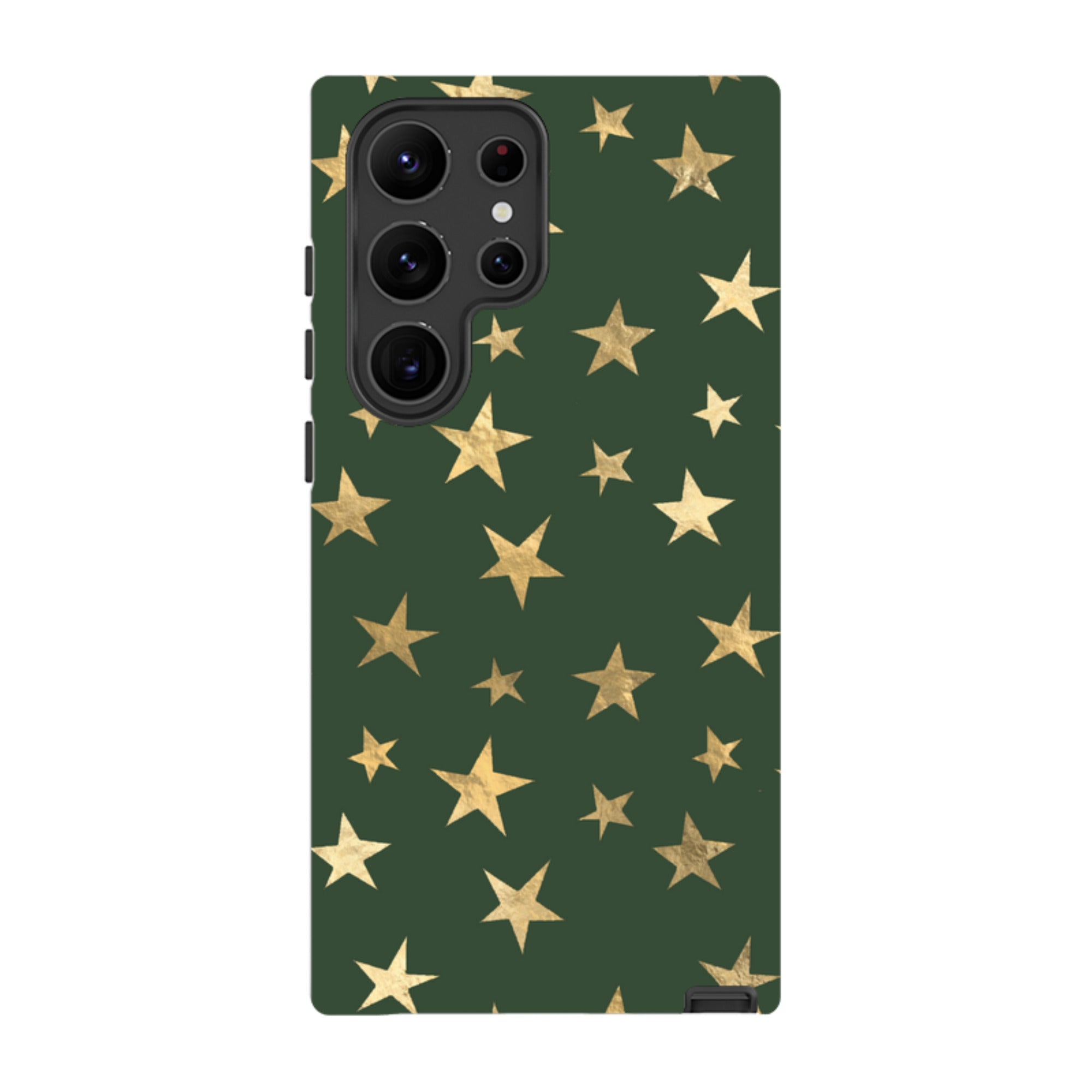 Samsung Tough Case - Green and Gold Stars