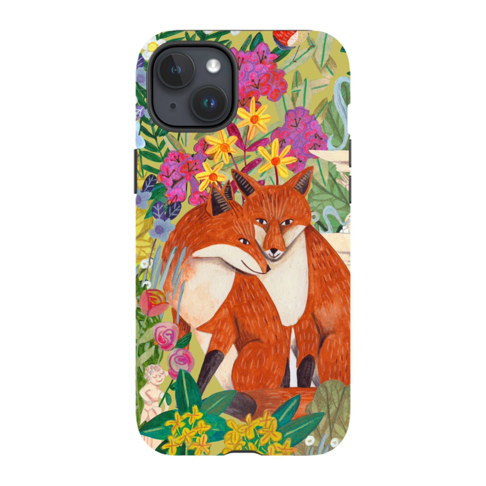 iPhone Tough Case - Foxes By Caroline Bonne Muller
