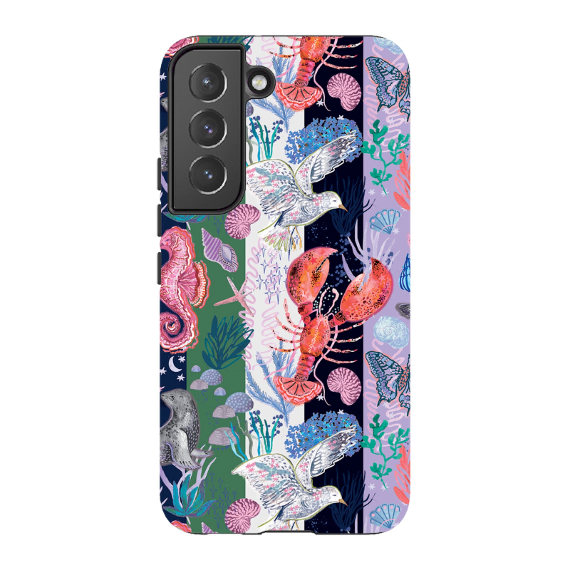 Samsung Tough  Case - Coastal Calling Stripe I By Emma Frances Grant
