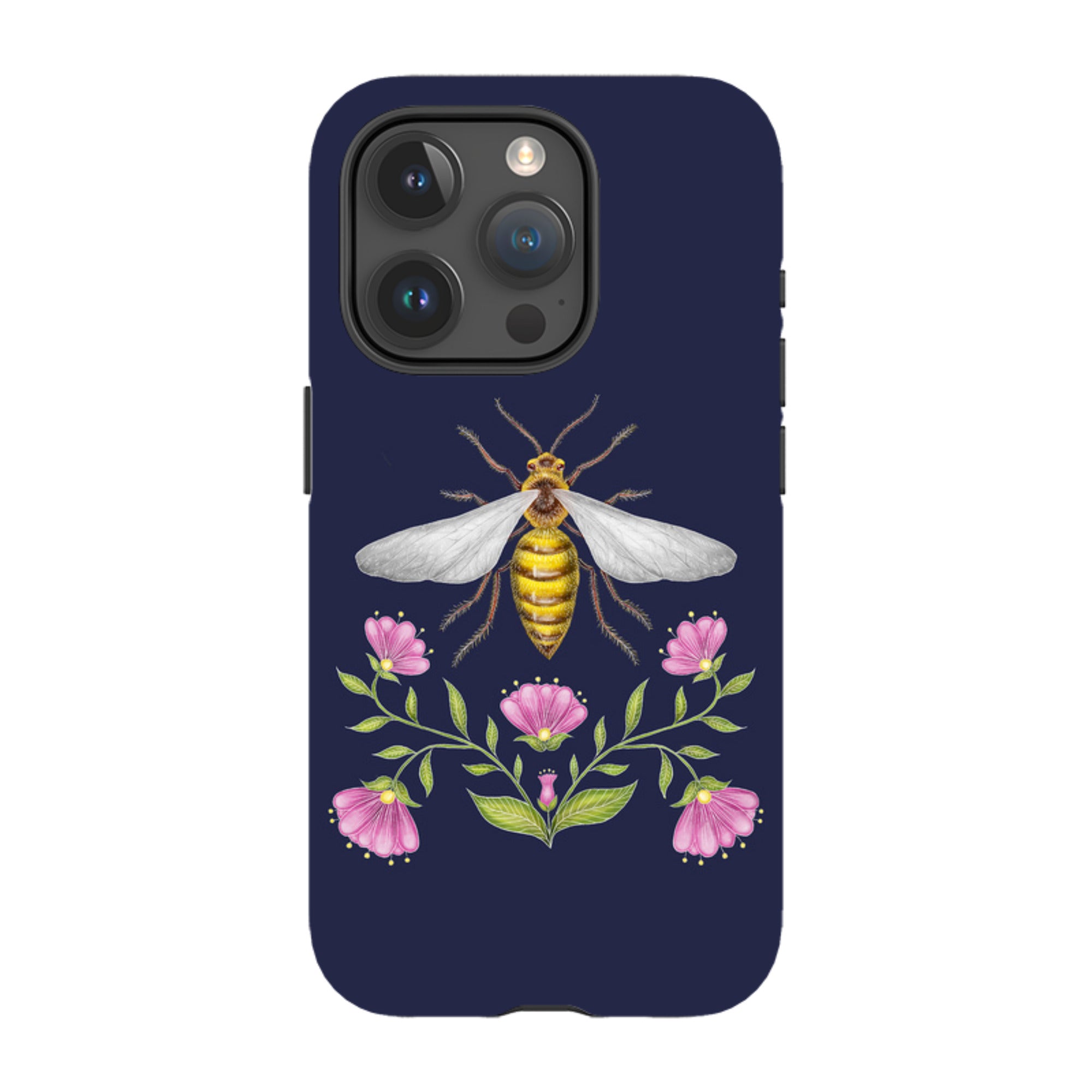 iPhone MagSafe Tough Case - Wings Of Freedom Navy By Catherine Rowe