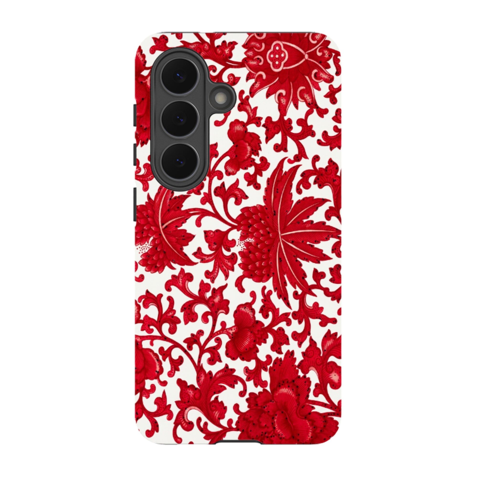 Samsung Tough Case - Red Chinoiserie Floral