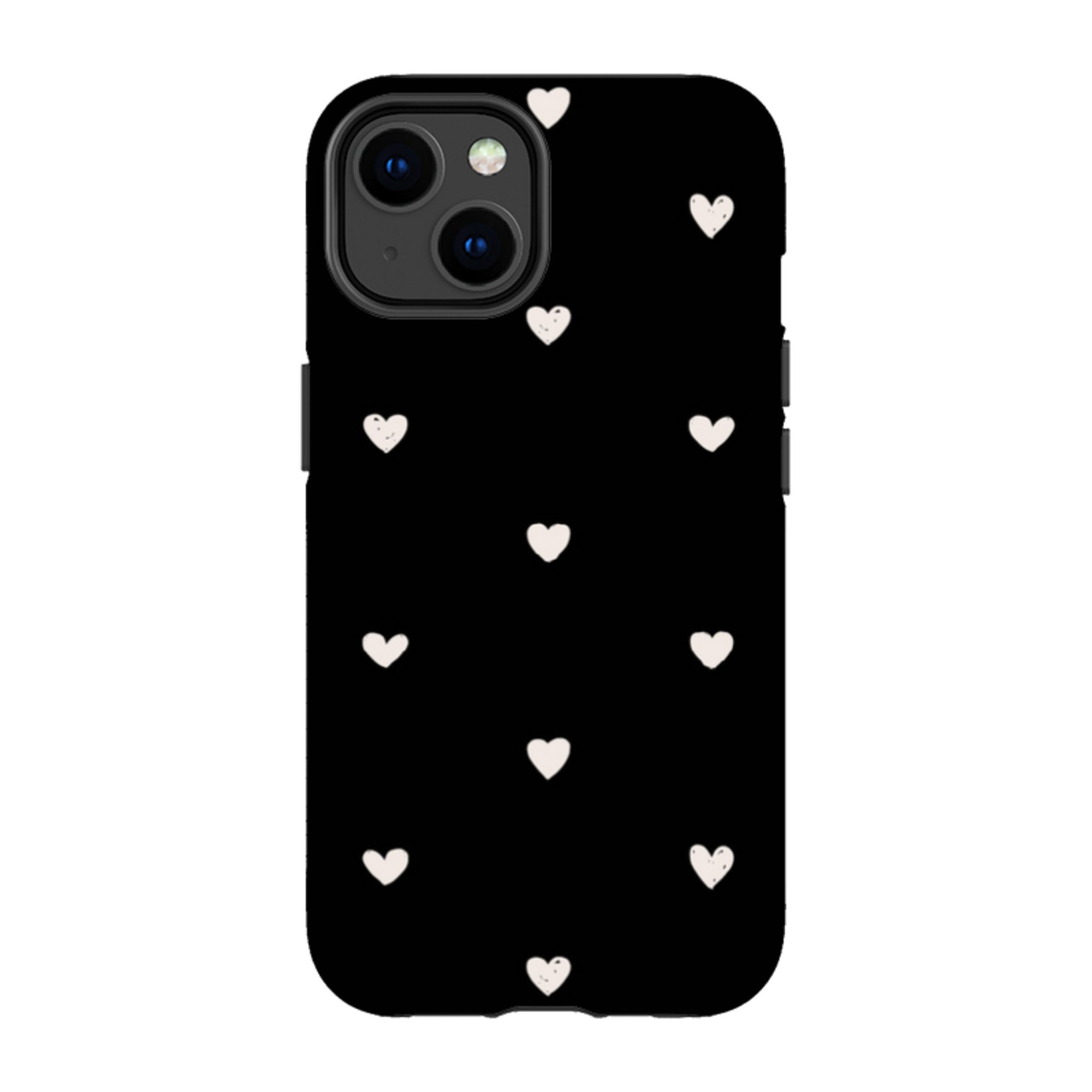 iPhone Tough Case - Hearts Black
