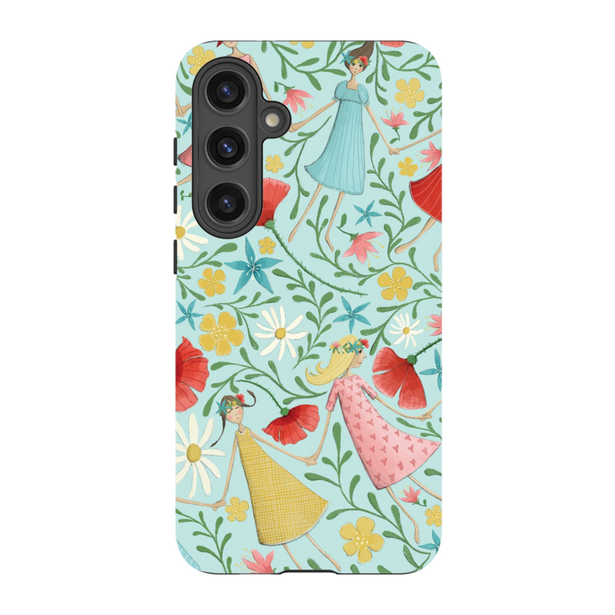 Samsung Tough Case - Midsummer Dance Blue By Maja Lindberg