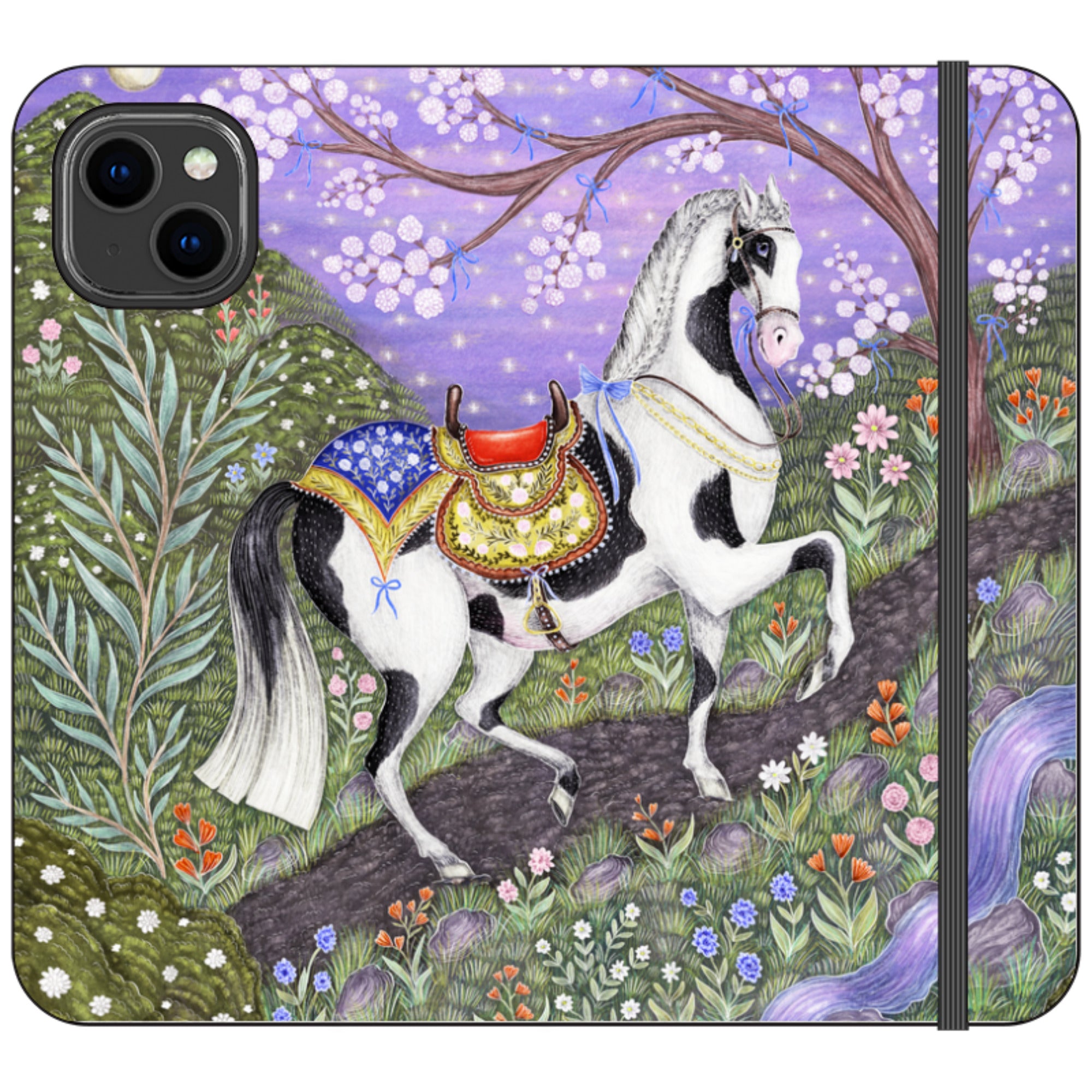 Sunset Steed Wallet Case By Catherine Rowe