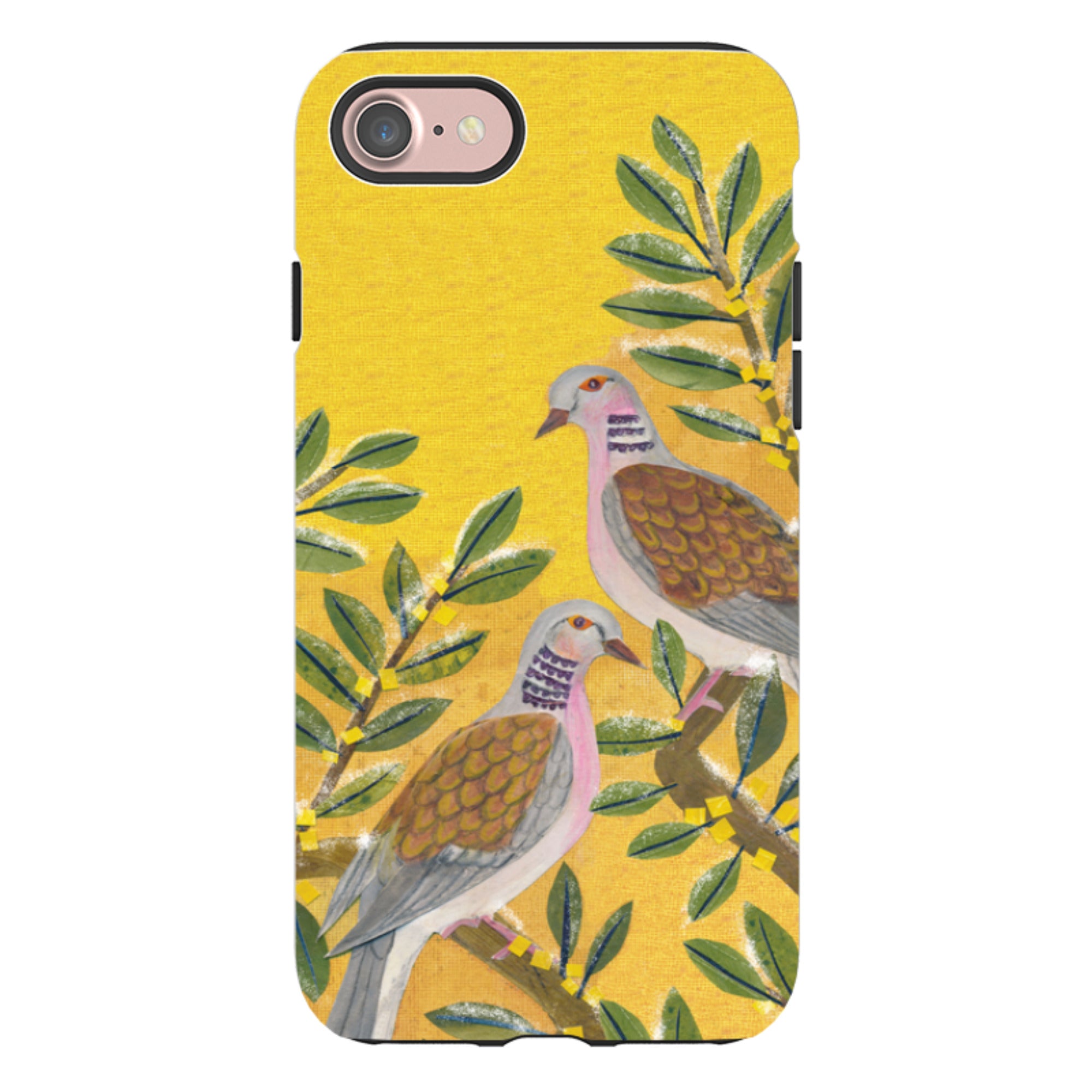 iPhone Tough Case - Two Turtle Doves By Tracey English
