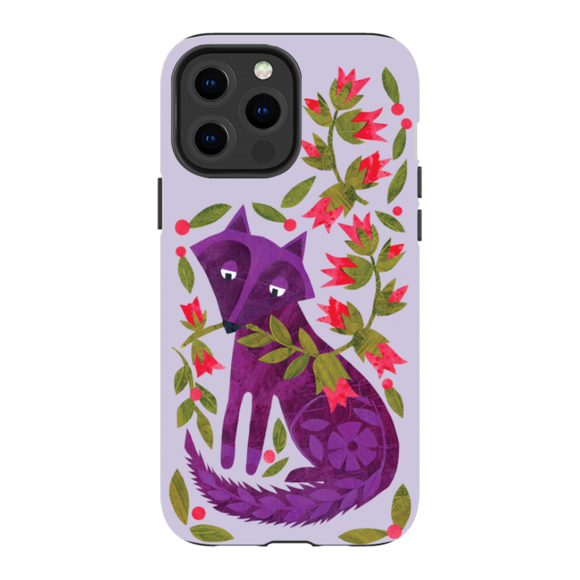 iPhone MagSafe Tough Case - Purple Foxie By Tracey English