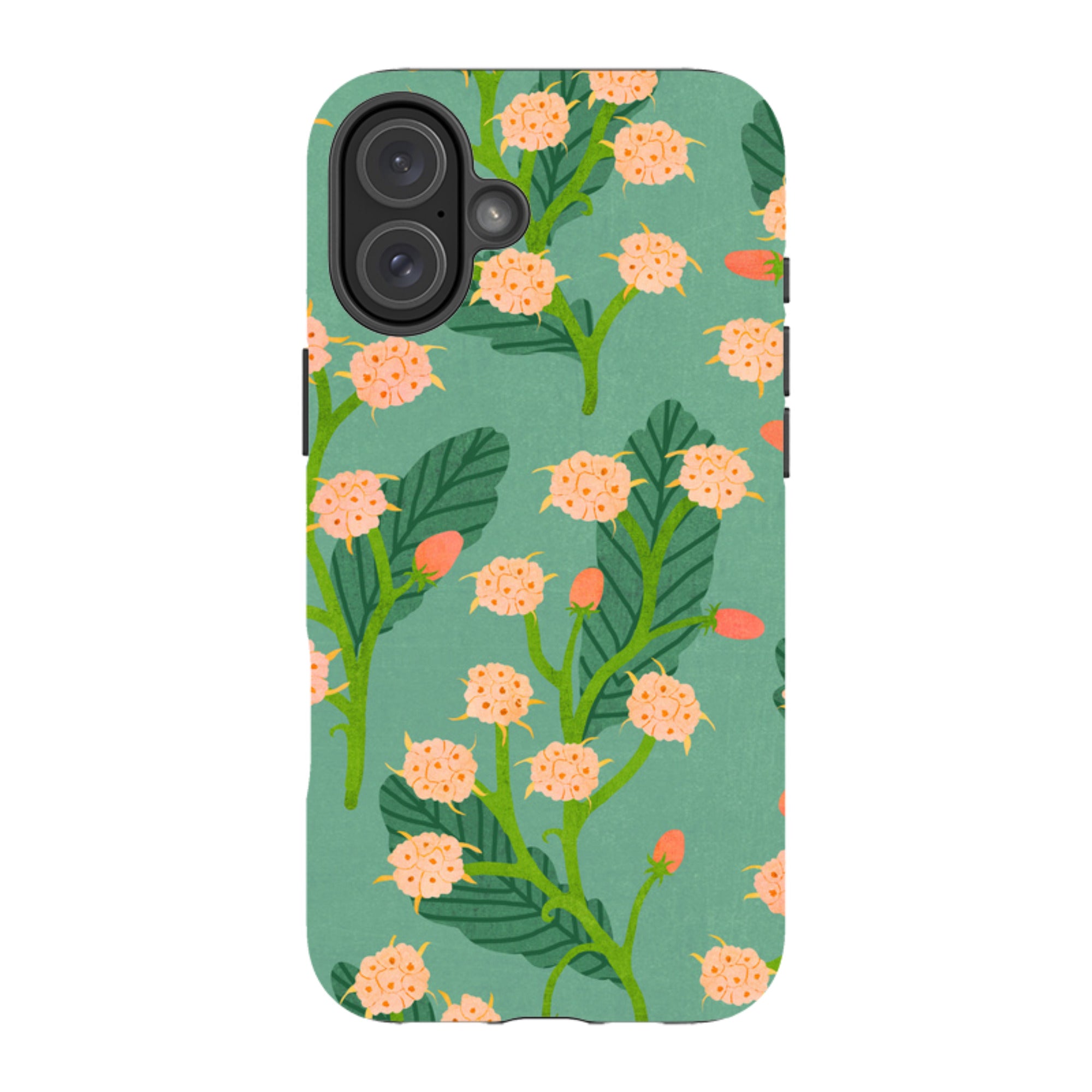 iPhone Tough Case - Summer Seeds Teal By Katherine Quinn